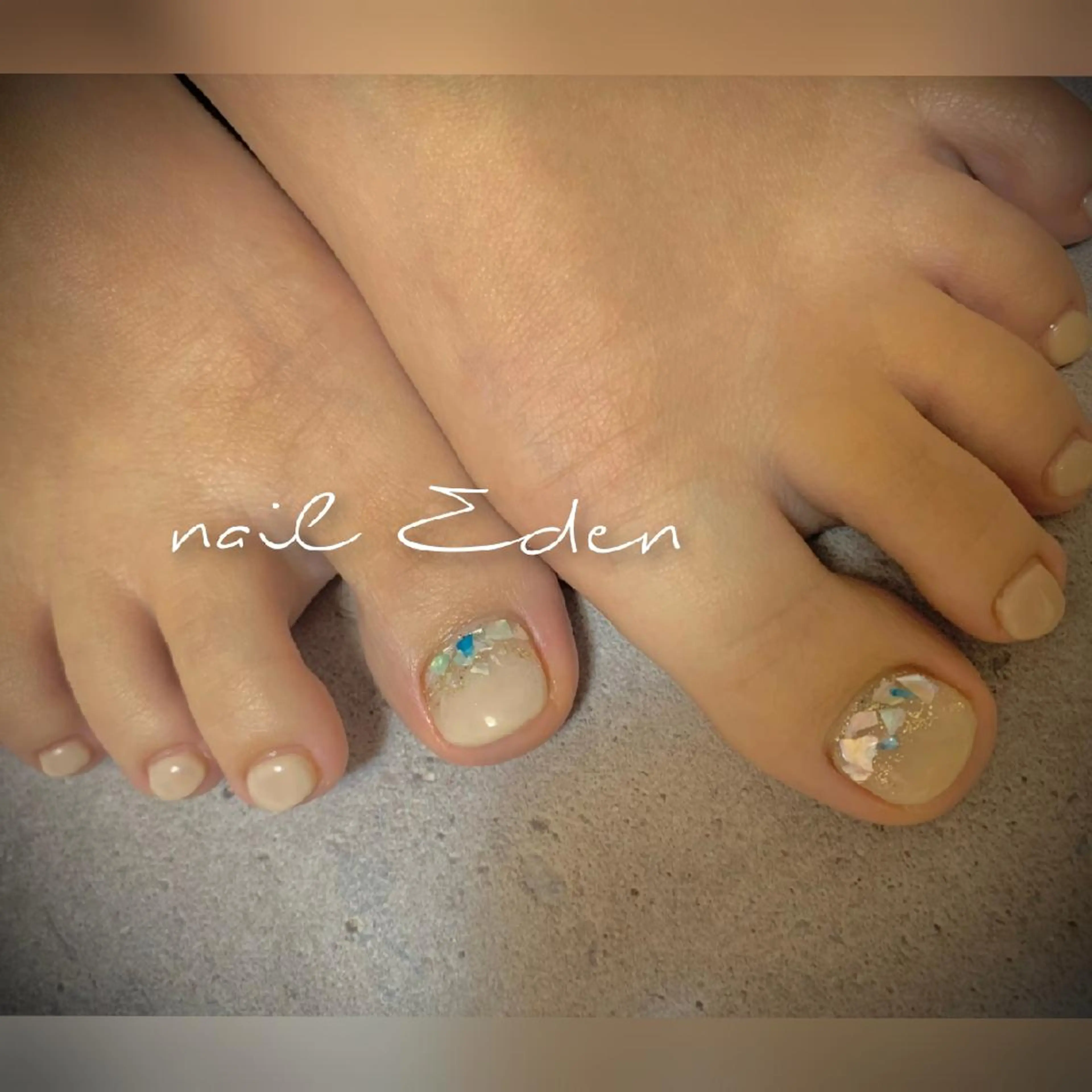 ネイル 持ち込み フットネイル Eden　private nail saron所属・Eden ♾️のネイルデザイン