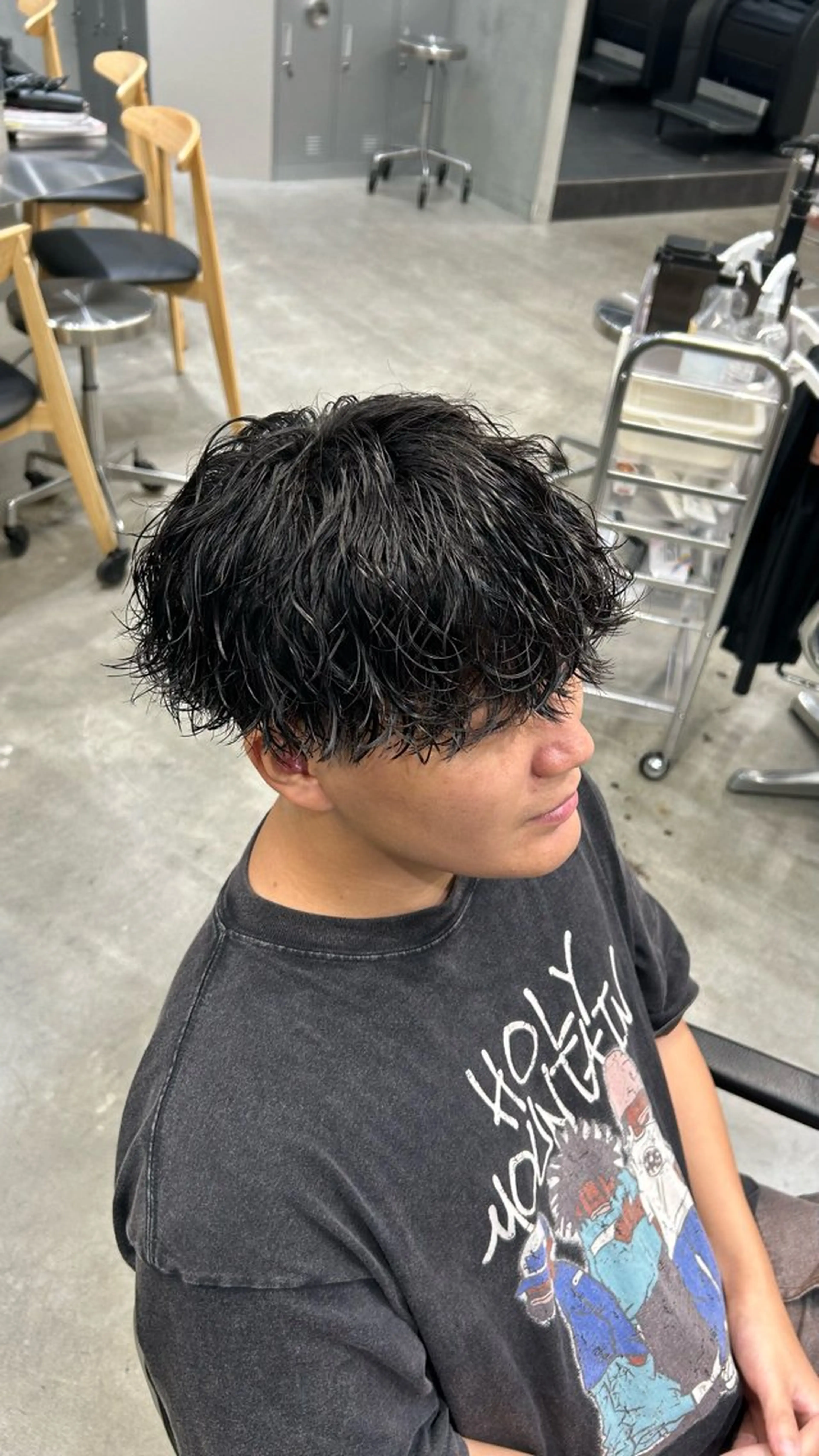 パーマ メンズ 藤平海音/fifth PARKのヘアスタイル