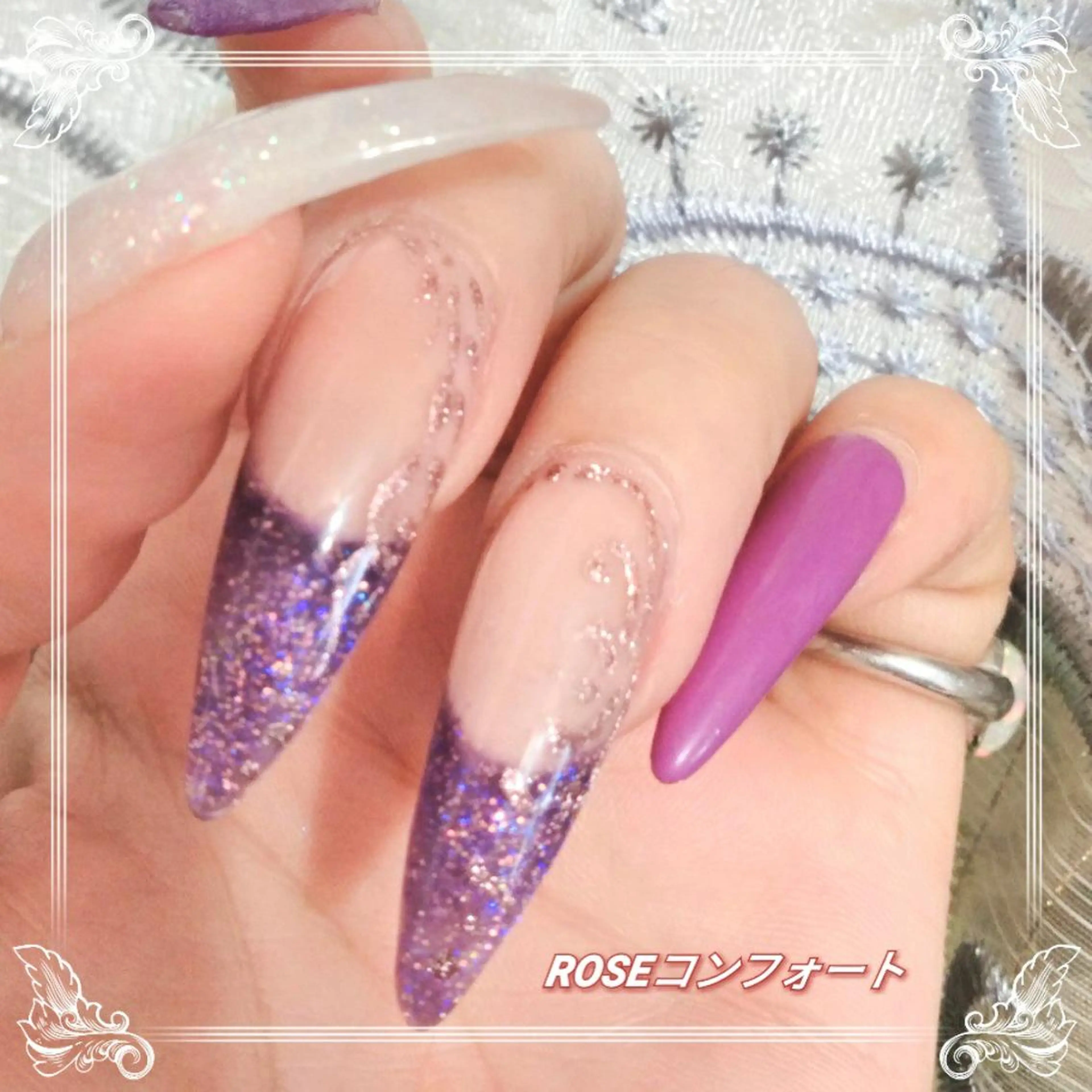 ネイル エステとネイル ローズコンフォートのネイルデザイン