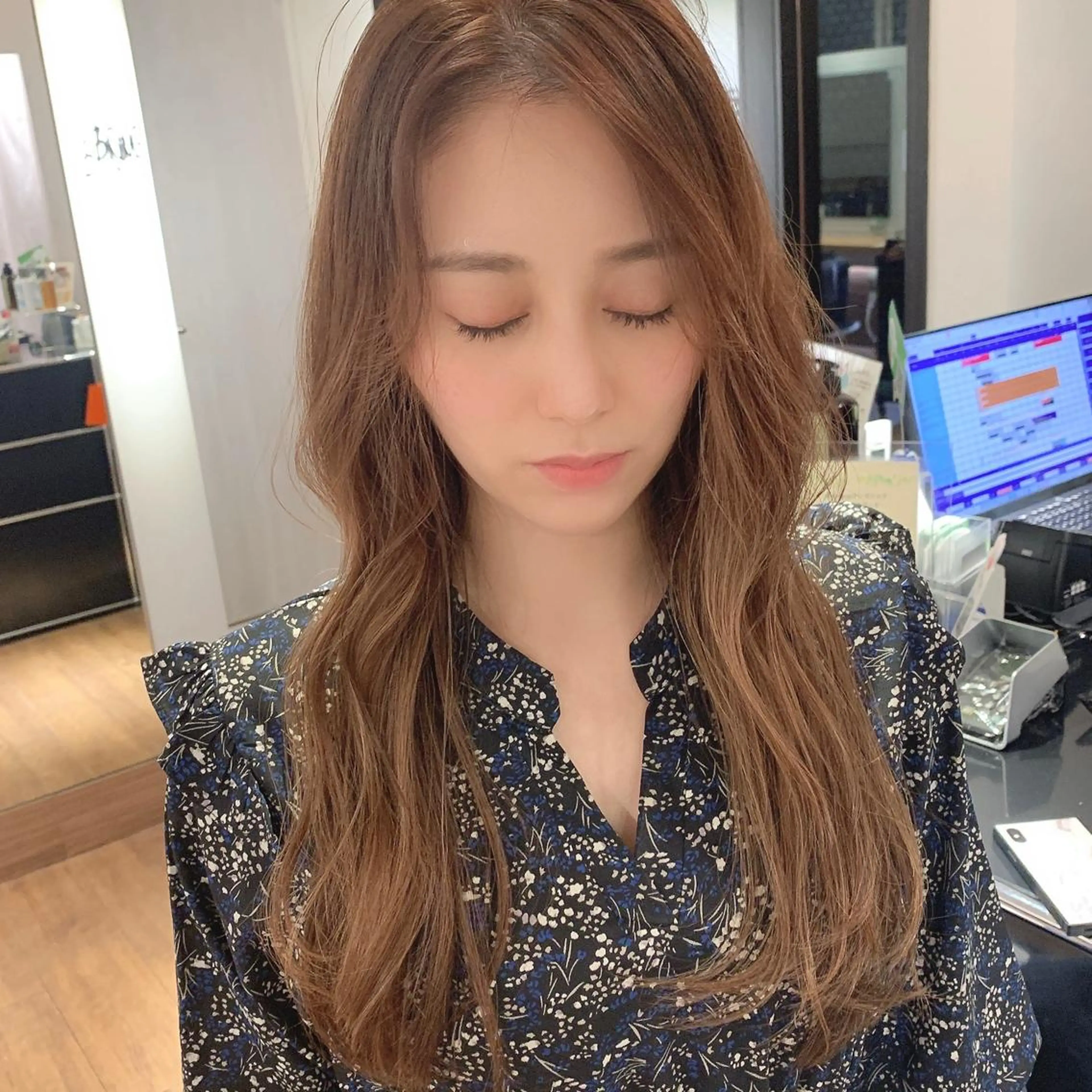 ロング コテ巻きパーマ/韓国 パーマ/佐野のヘアスタイル