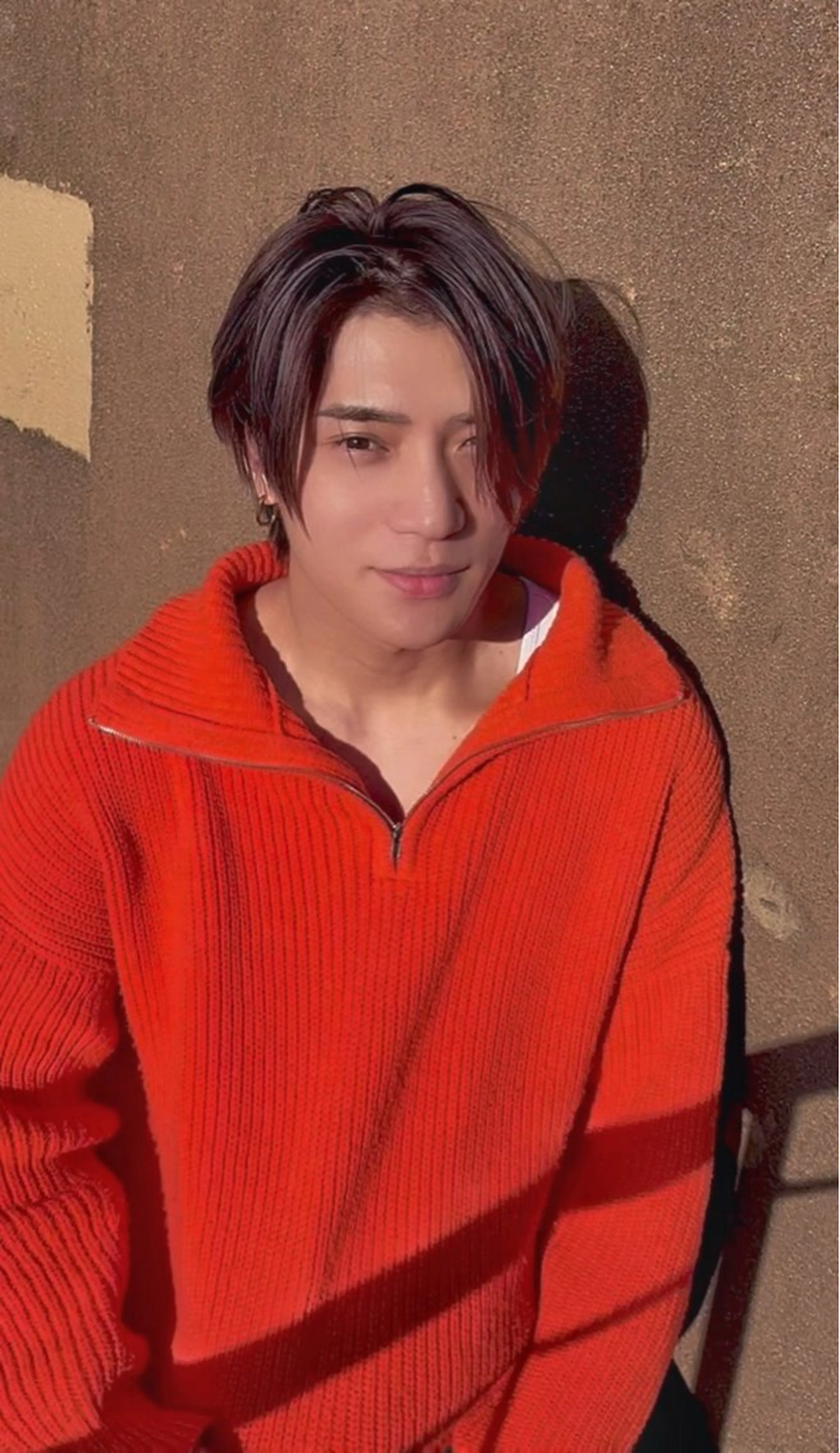 ミディアム カラー パーマ ヘアアレンジ メンズ カット ヘアカラー トリートメント ヘッドスパ ヘアセット ®️レイヤー/透明感 カラー/星野六三四のヘアスタイル