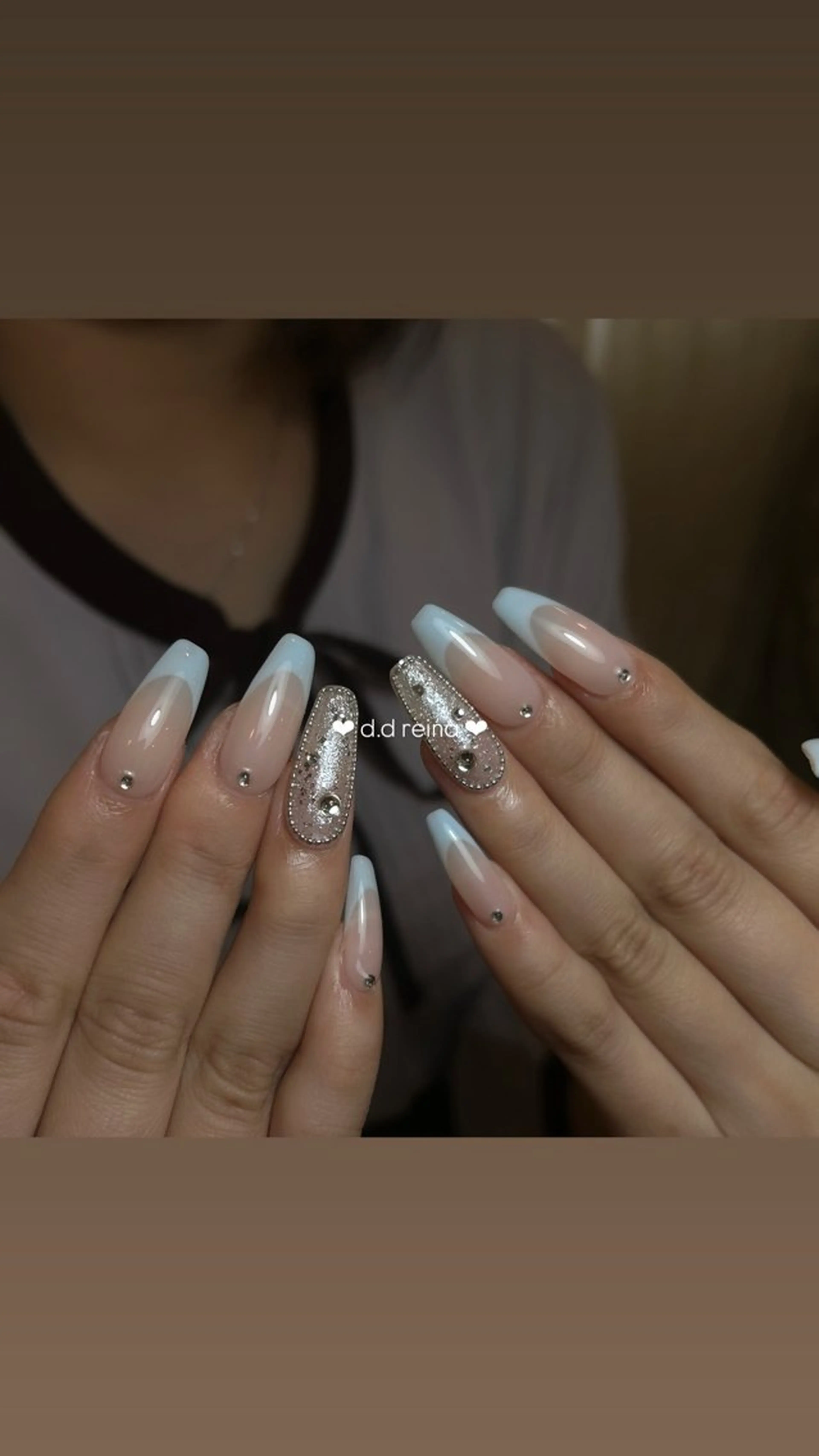 ネイル 長さ出し ジェルネイル 韓国ネイル マグネットネイル 持ち込み D.d Reinaのネイルデザイン