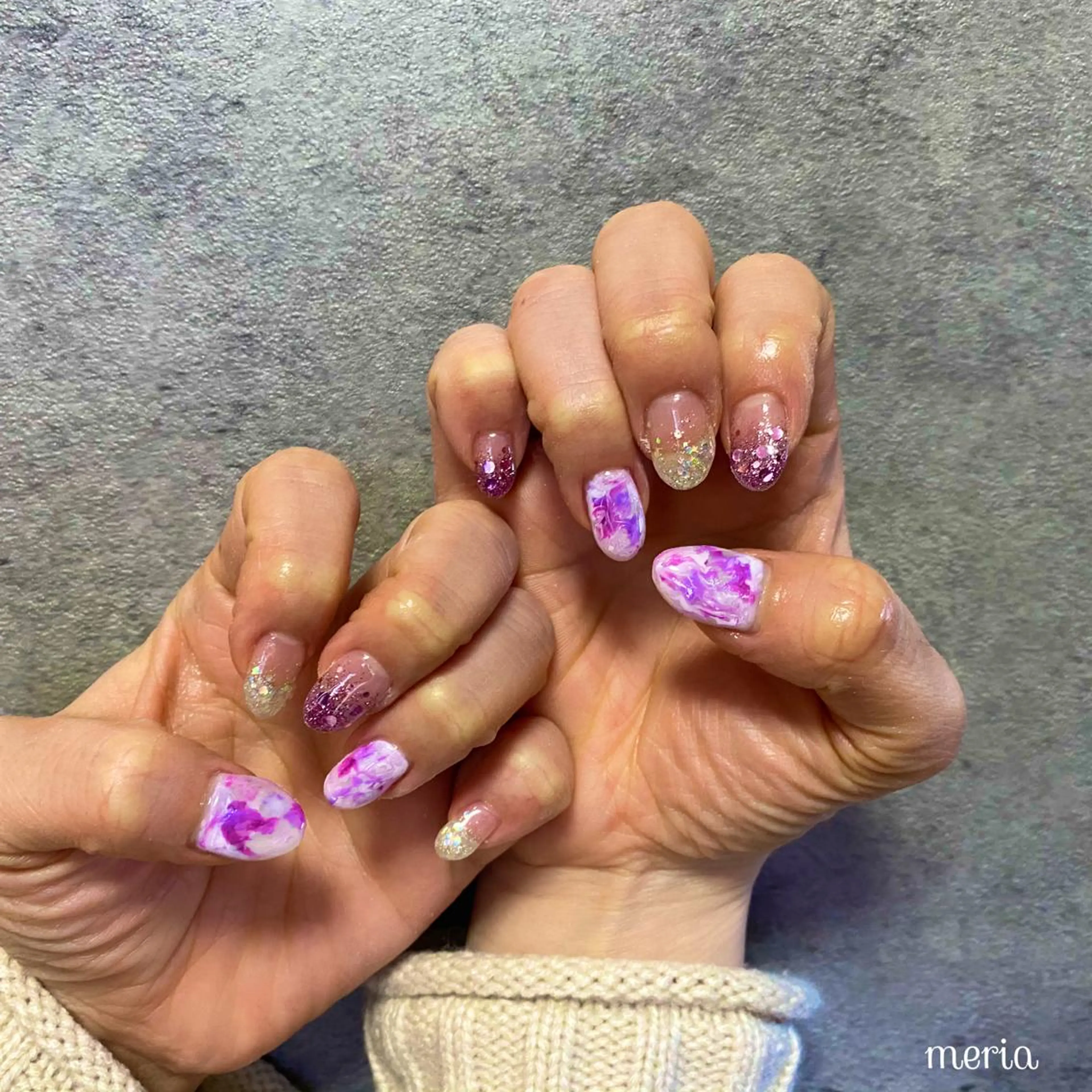 ネイル ハンドネイル プライベートビューティーサロンメリア所属・ビューティーサロン meriaのネイルデザイン