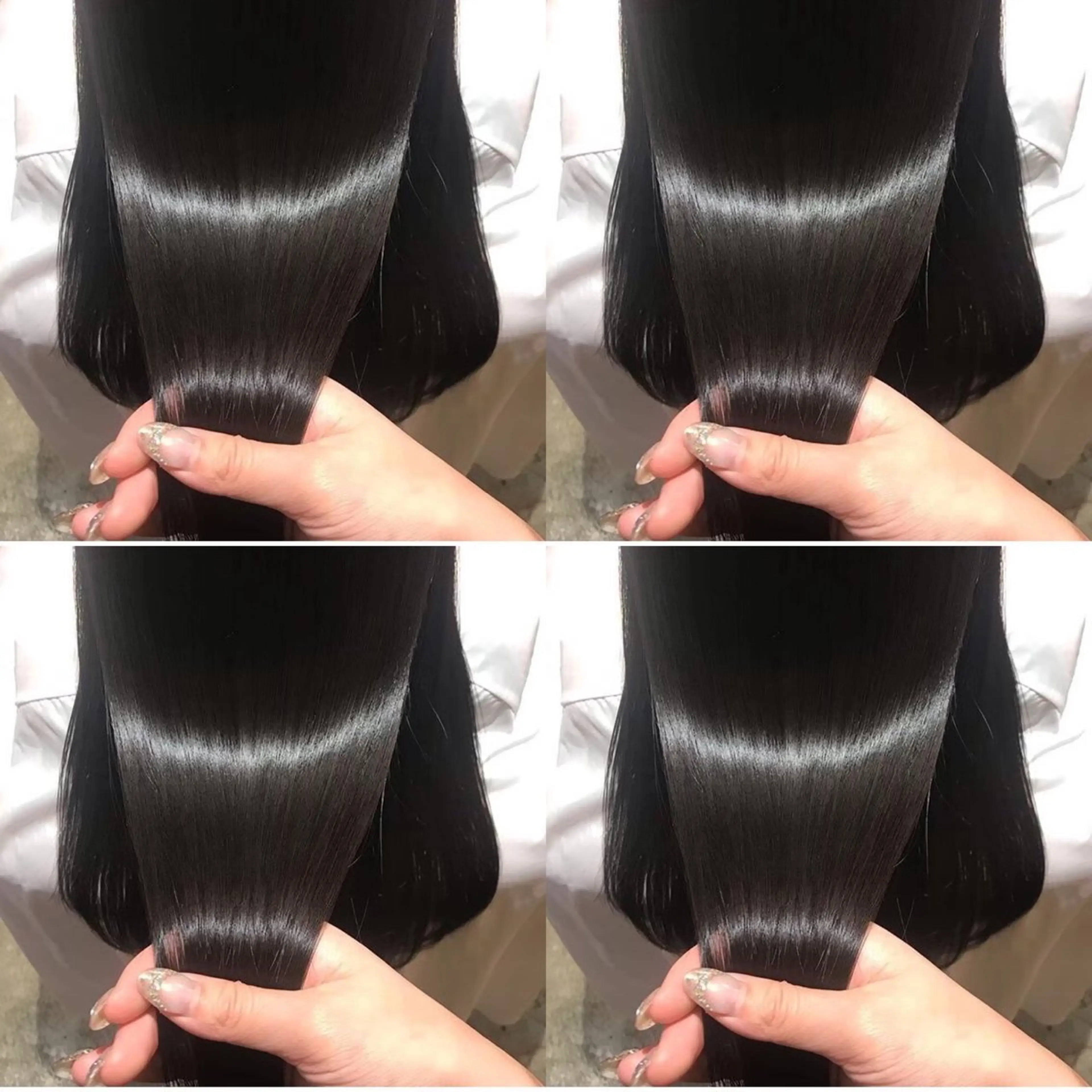 ロング カラー ダークグレー 髪質改善 店長✨️韓国ヘア✖️ 髪質改善カラー／純大のヘアスタイル