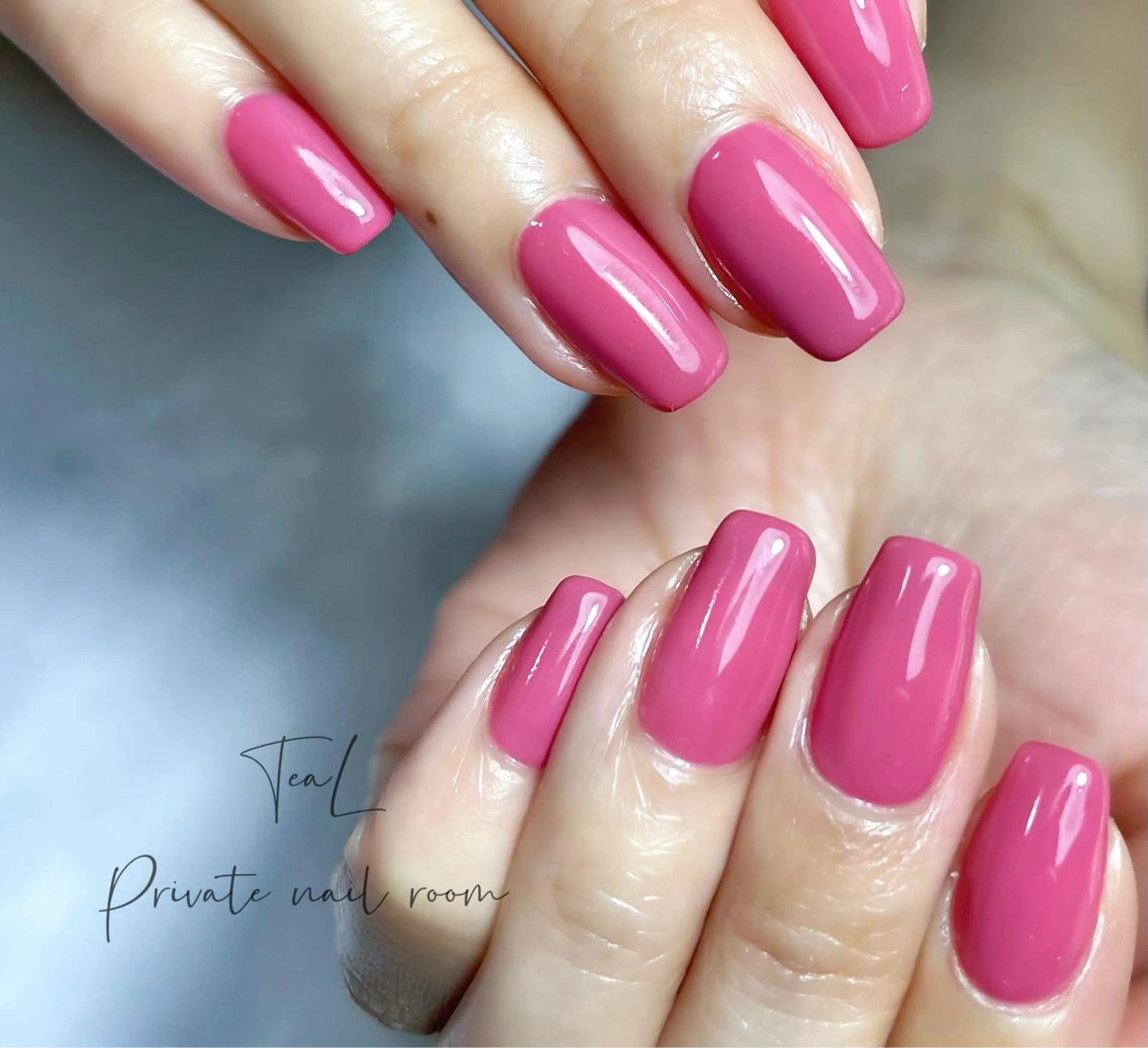 ネイル ワンカラーネイル シンプルネイル ハンドネイル TeaL nailのネイルデザイン