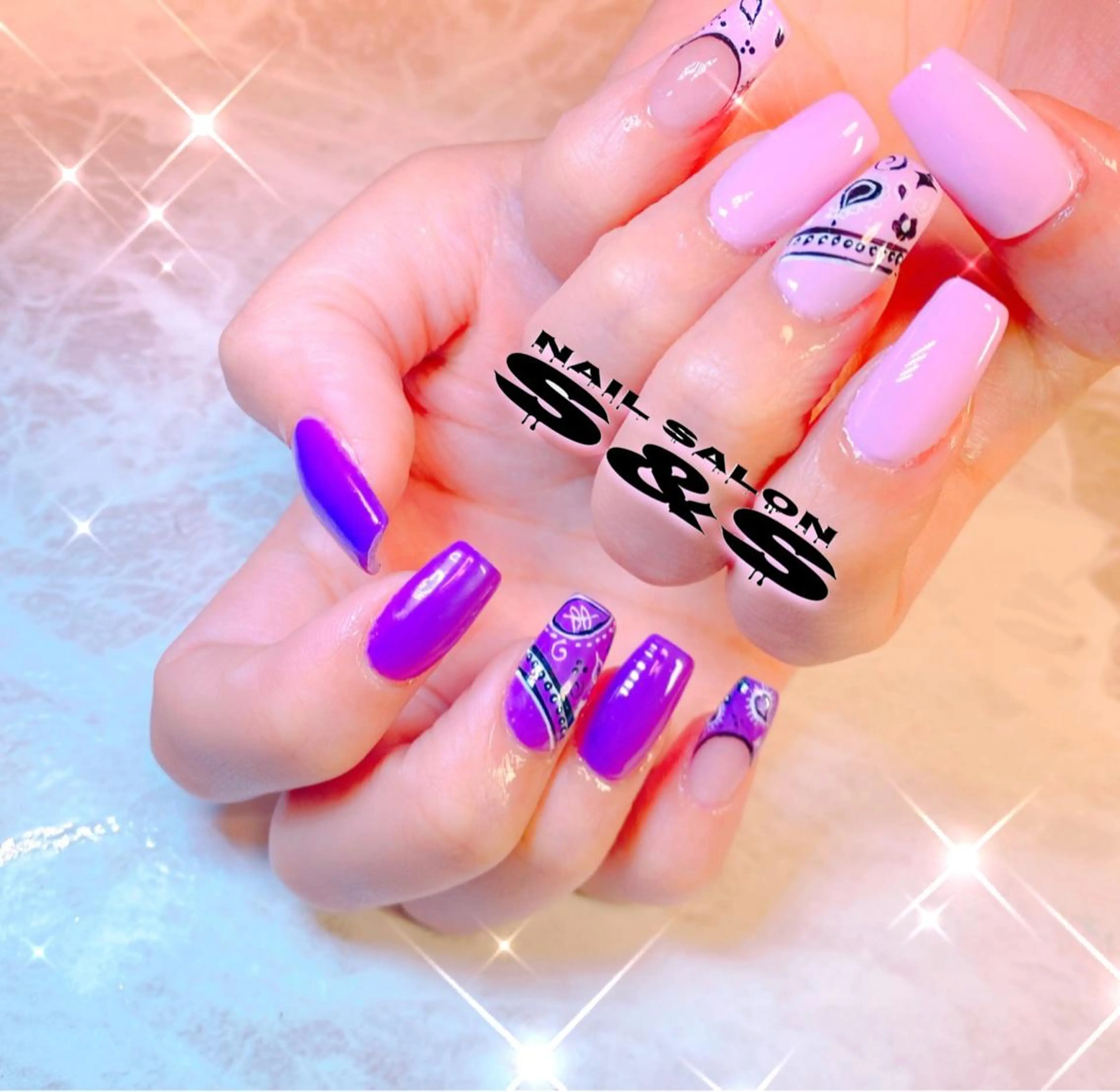 ネイル 長さ出し メンズネイル 持ち込み スカルプネイル S&S 村田小百合のネイルデザイン