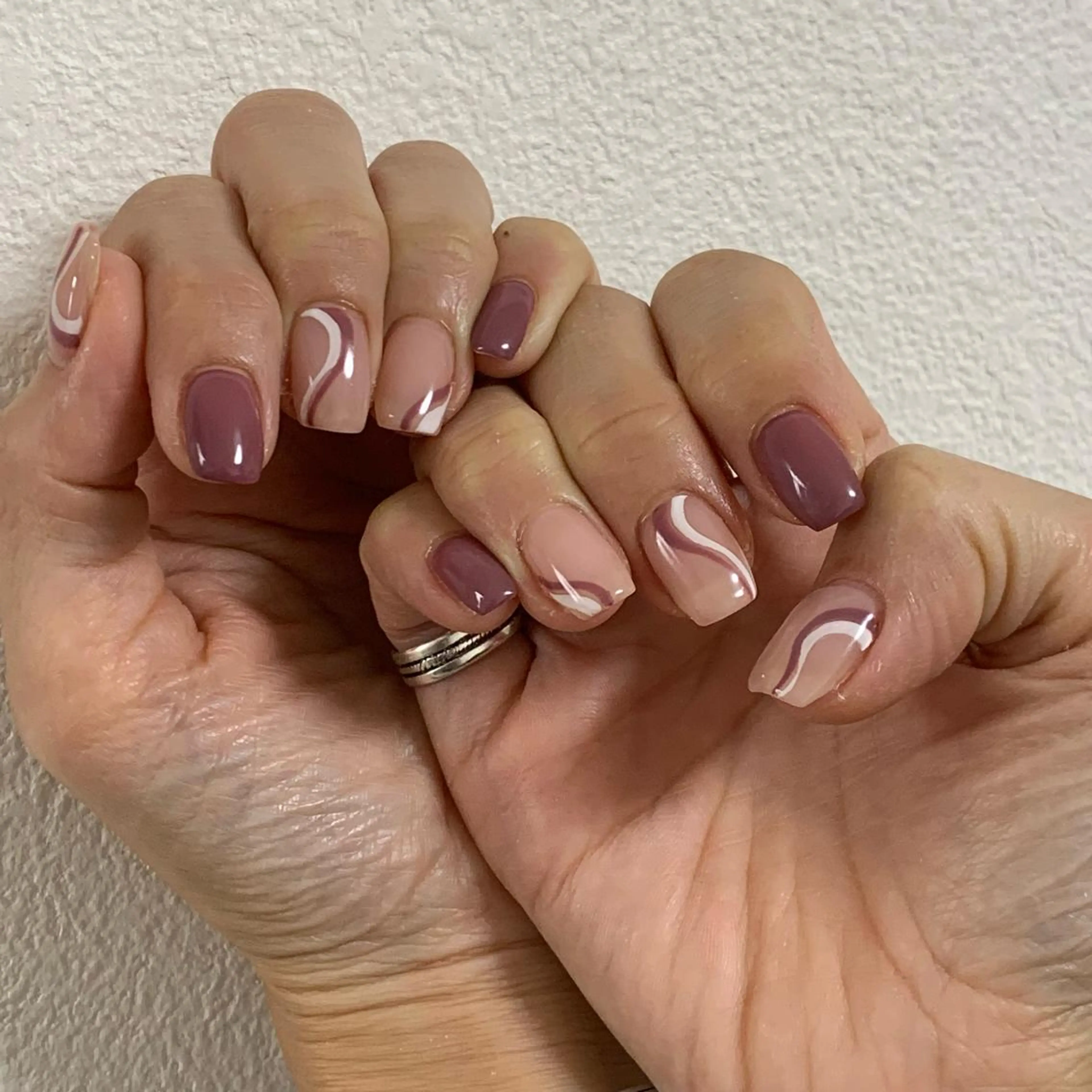 ネイル ハンドネイル καρδιά -ｶﾙﾃﾞｨｱ-のネイルデザイン