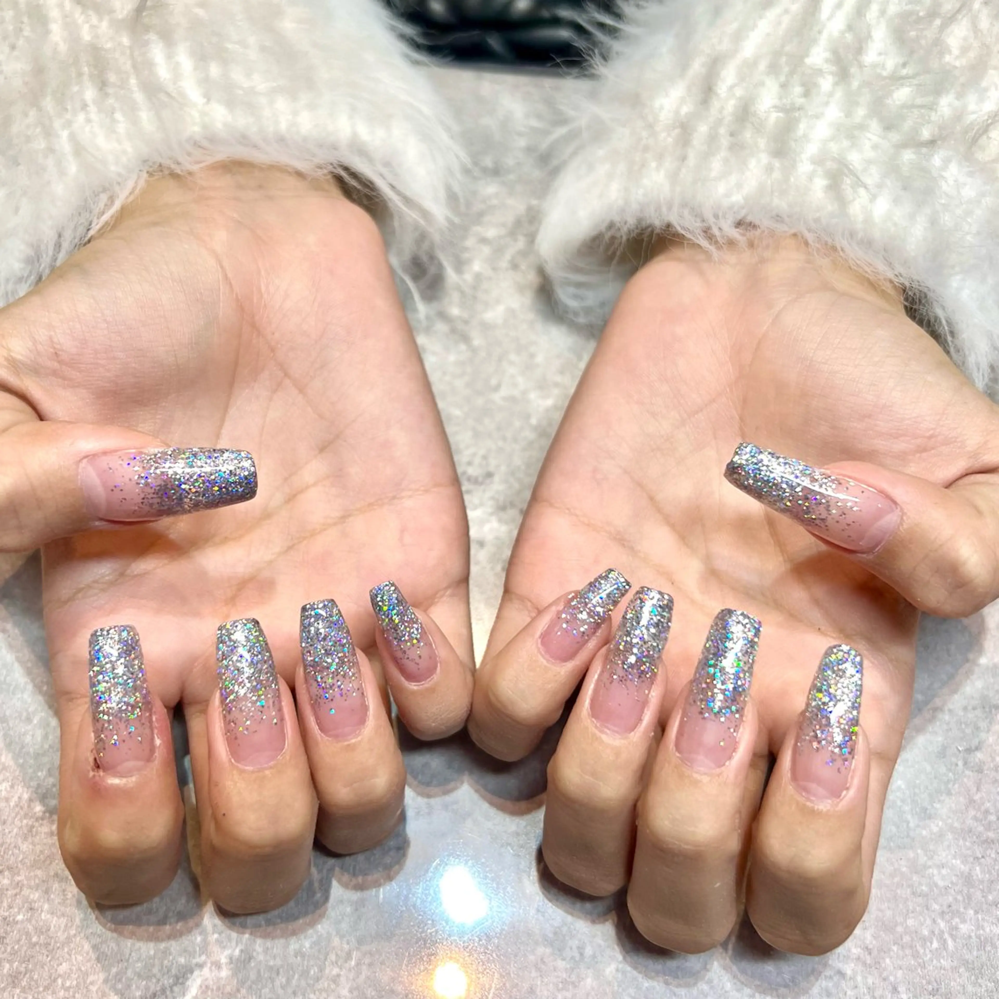 ネイル グラデーション ラメ(グリッター) ラメグラデーション BY / Mのネイルデザイン