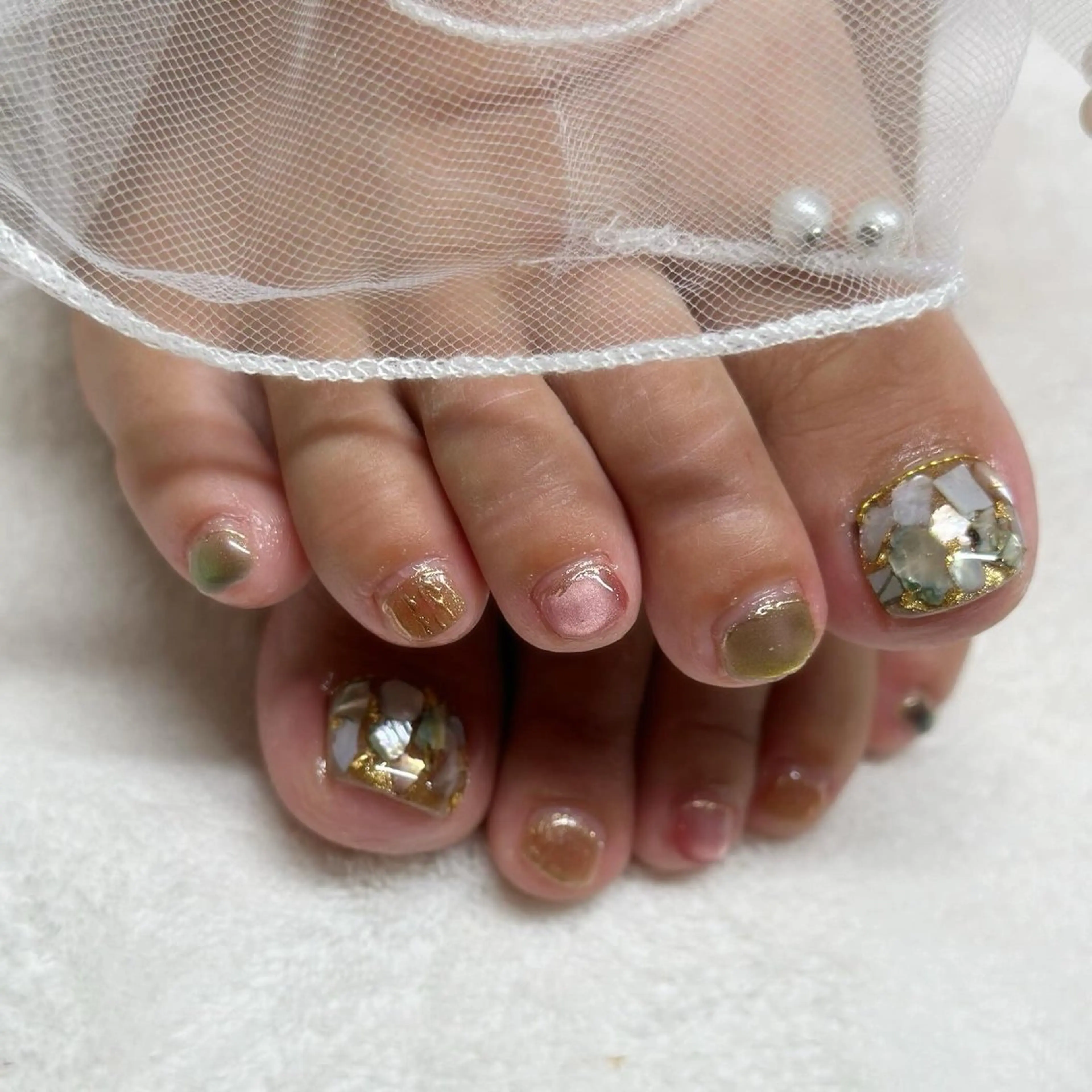 ネイル フットネイル フットネイル ri.em.da mariのネイルデザイン