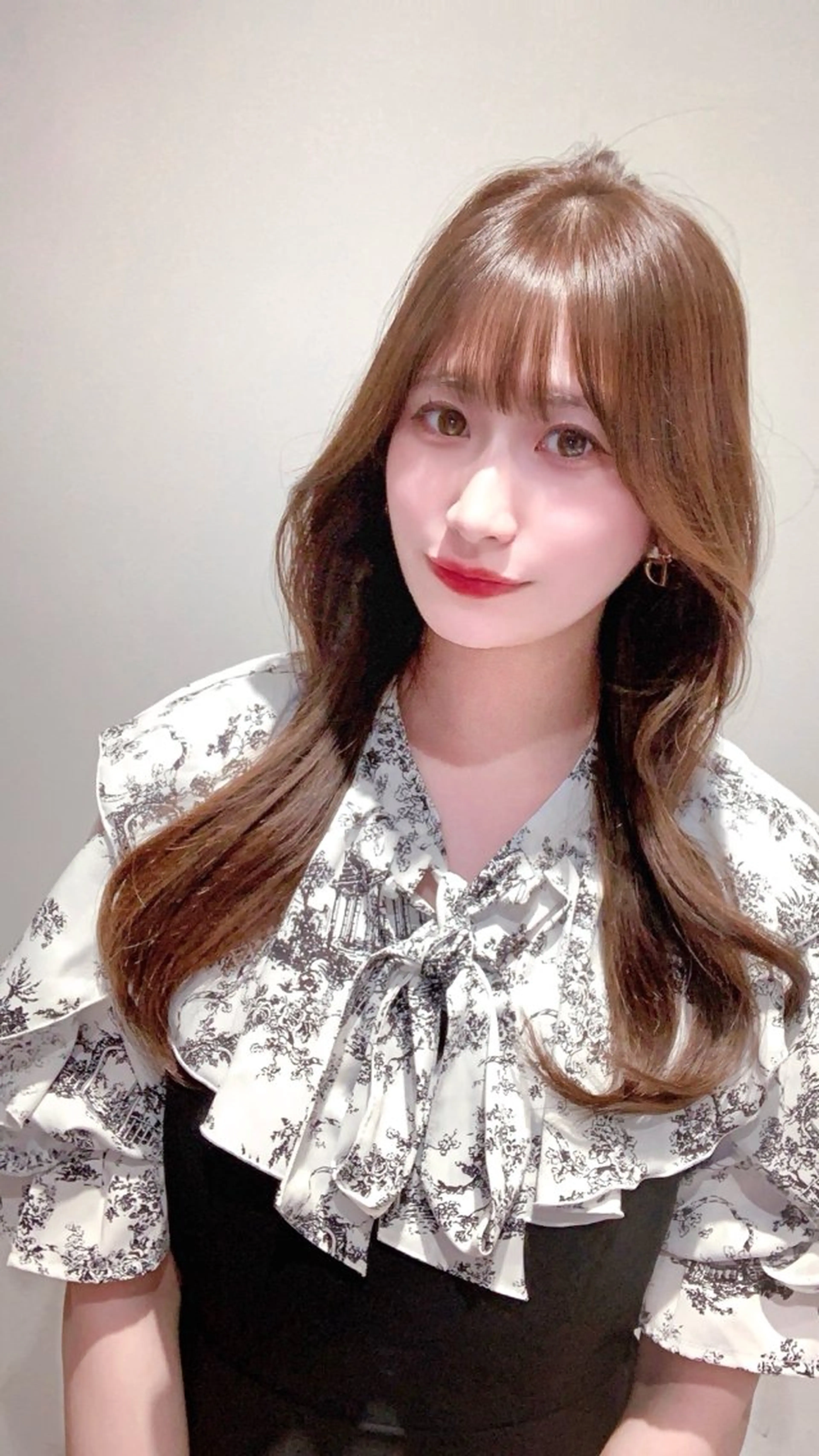 ミディアム カラー カット ヘアカラー トリートメント ヘッドスパ ヘアセット 韓国ヘア/レイヤー/ 顔まわり/りょーとのヘアスタイル