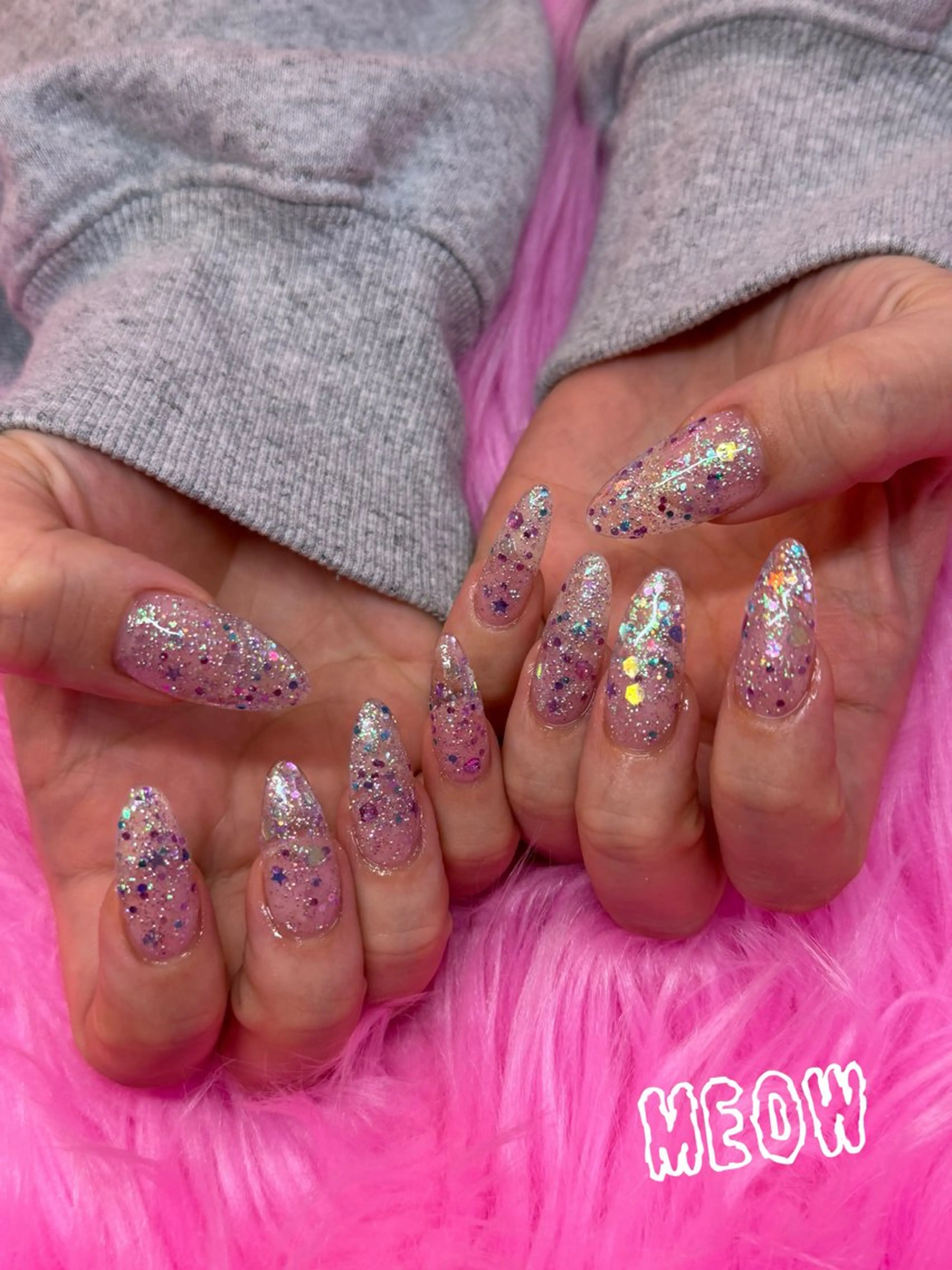 ネイル ロングネイル ハンドネイル BodyDesignSalonEene.所属・MEOW RANのネイルデザイン