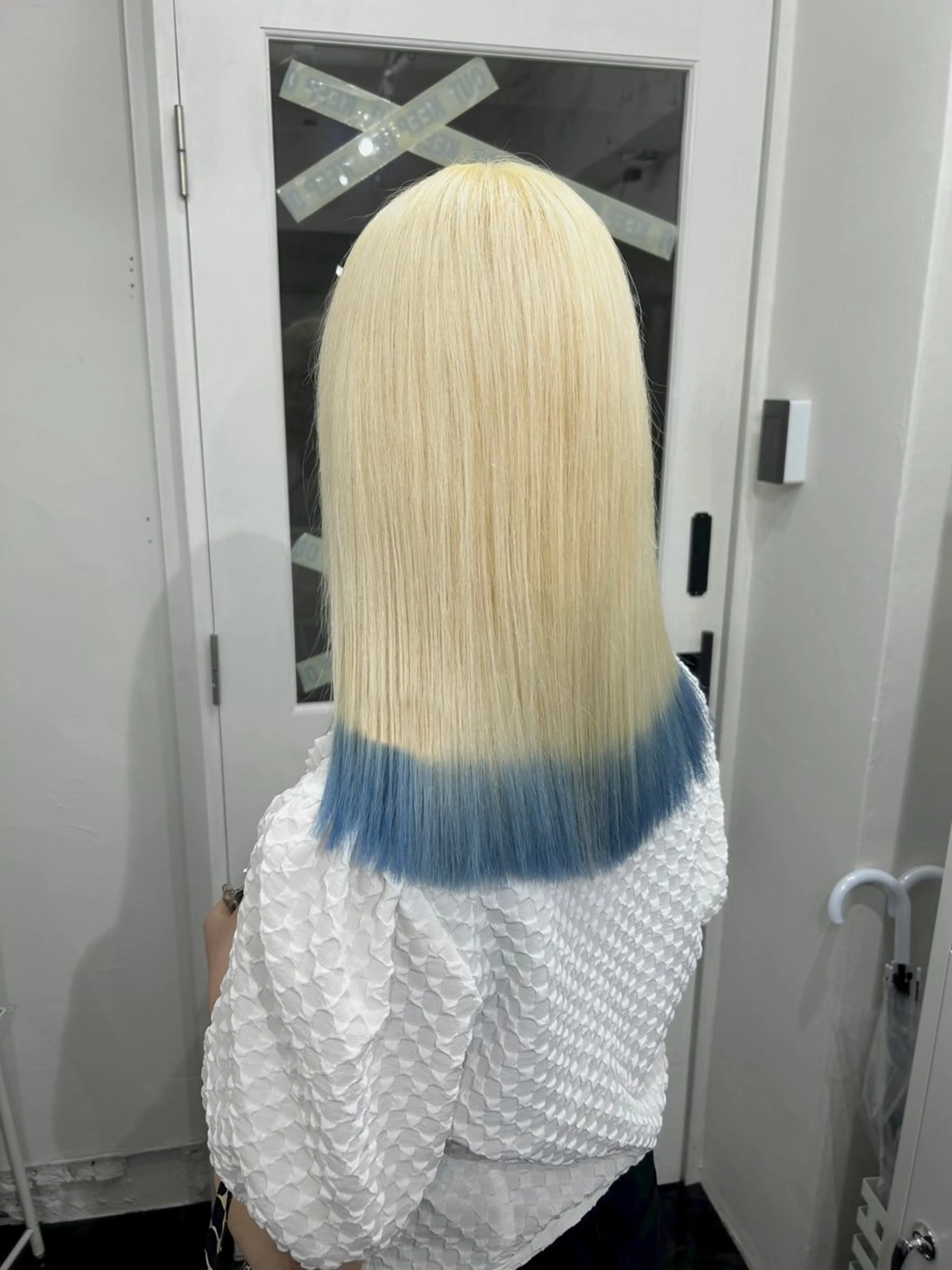 セミロング カラー カット ヘアカラー トリートメント ハイトーン/ウルフ /小澤凌祐🦕のヘアスタイル