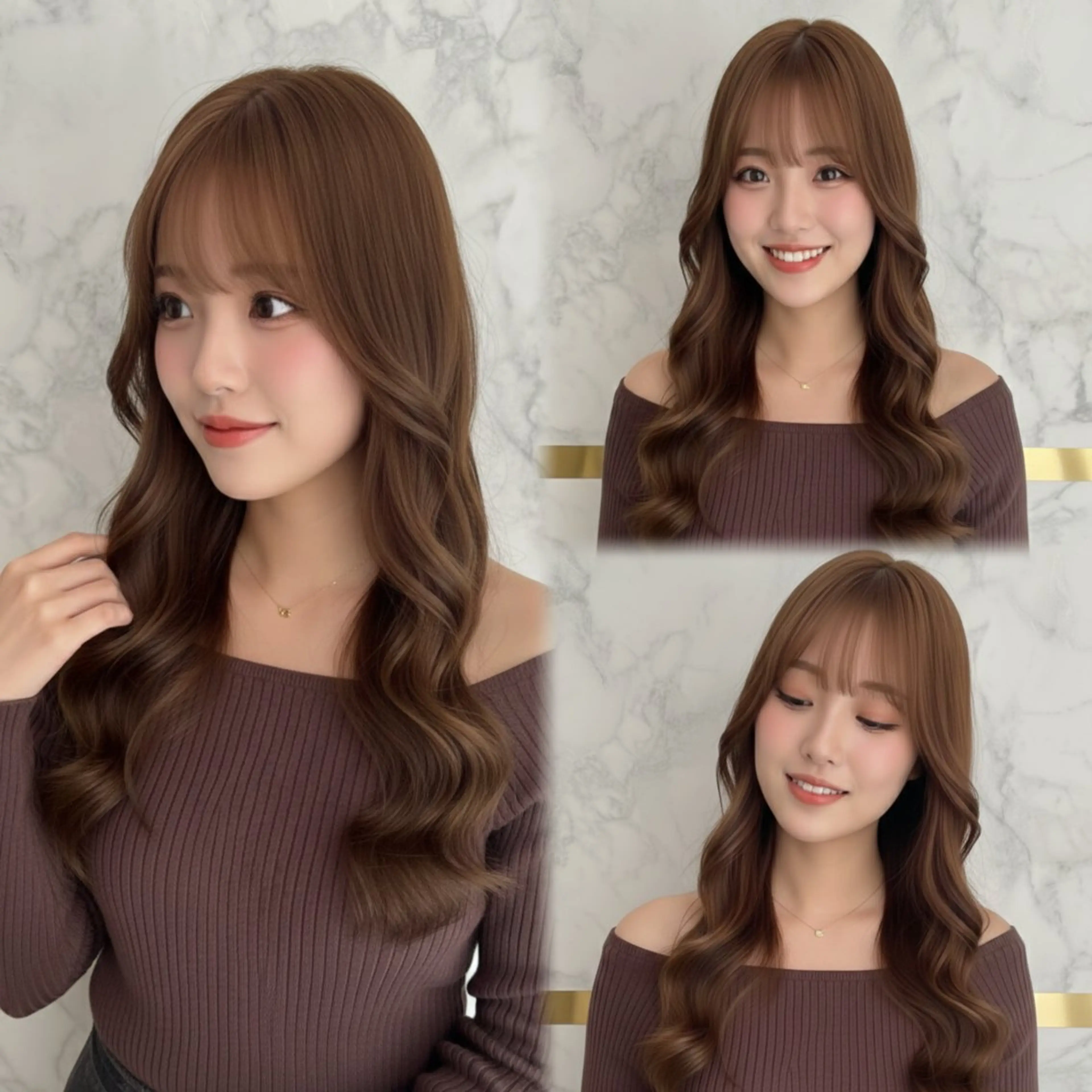 ロング カラー ヘアカラー トリートメント 🍒しの🍒 ハイトーン/カットのヘアスタイル