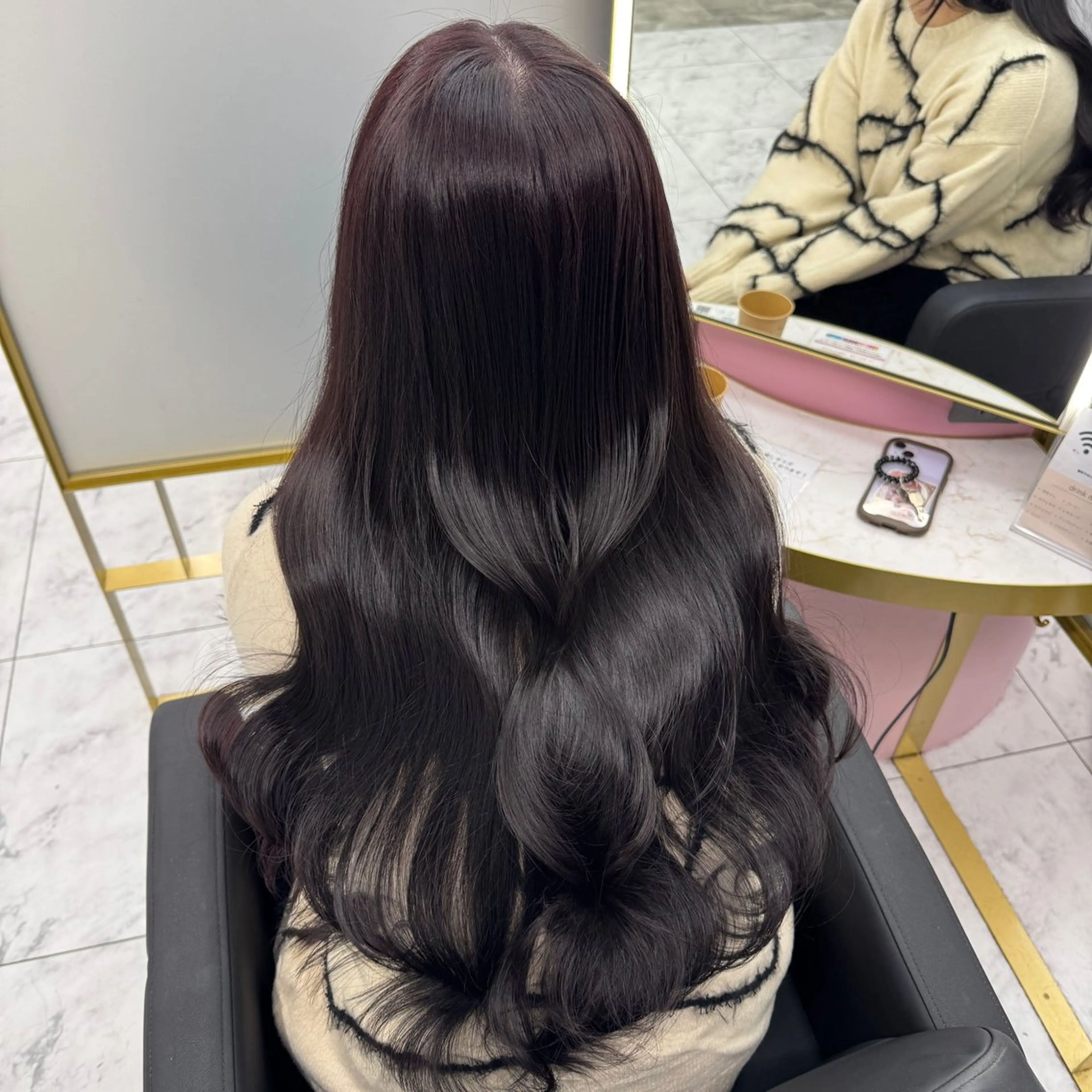 ロング カラー ラベンダーカラー 渋谷/ブリーチなし カラー/ひなののヘアスタイル