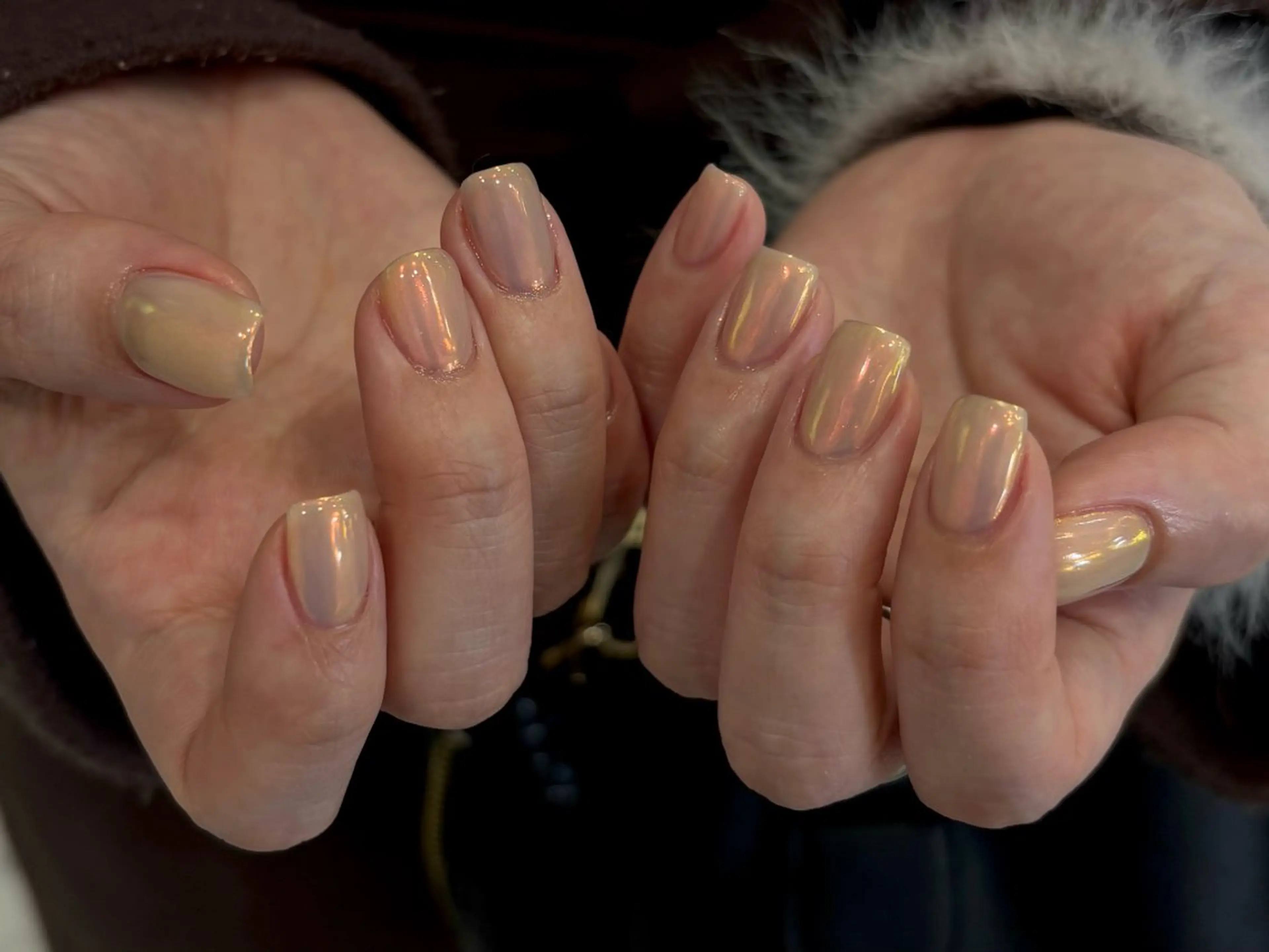 ネイル オーロラネイル ミラーネイル ハンドネイル nao＿nail .929のネイルデザイン