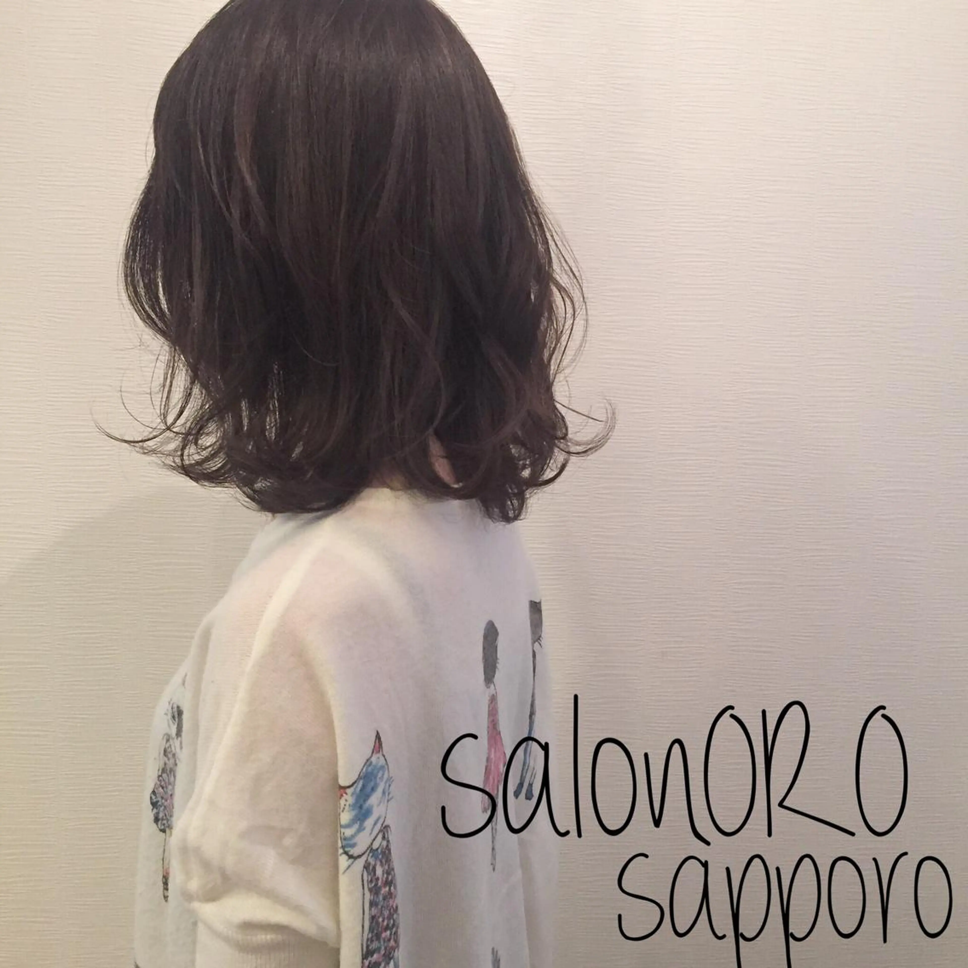 セミロング カラー アディクシーカラー アッシュ ブリーチ ブリーチなしカラー オレンジ カット パーマ トリートメント toiro by lien hair atelier所属・池田 真由美のヘアスタイル