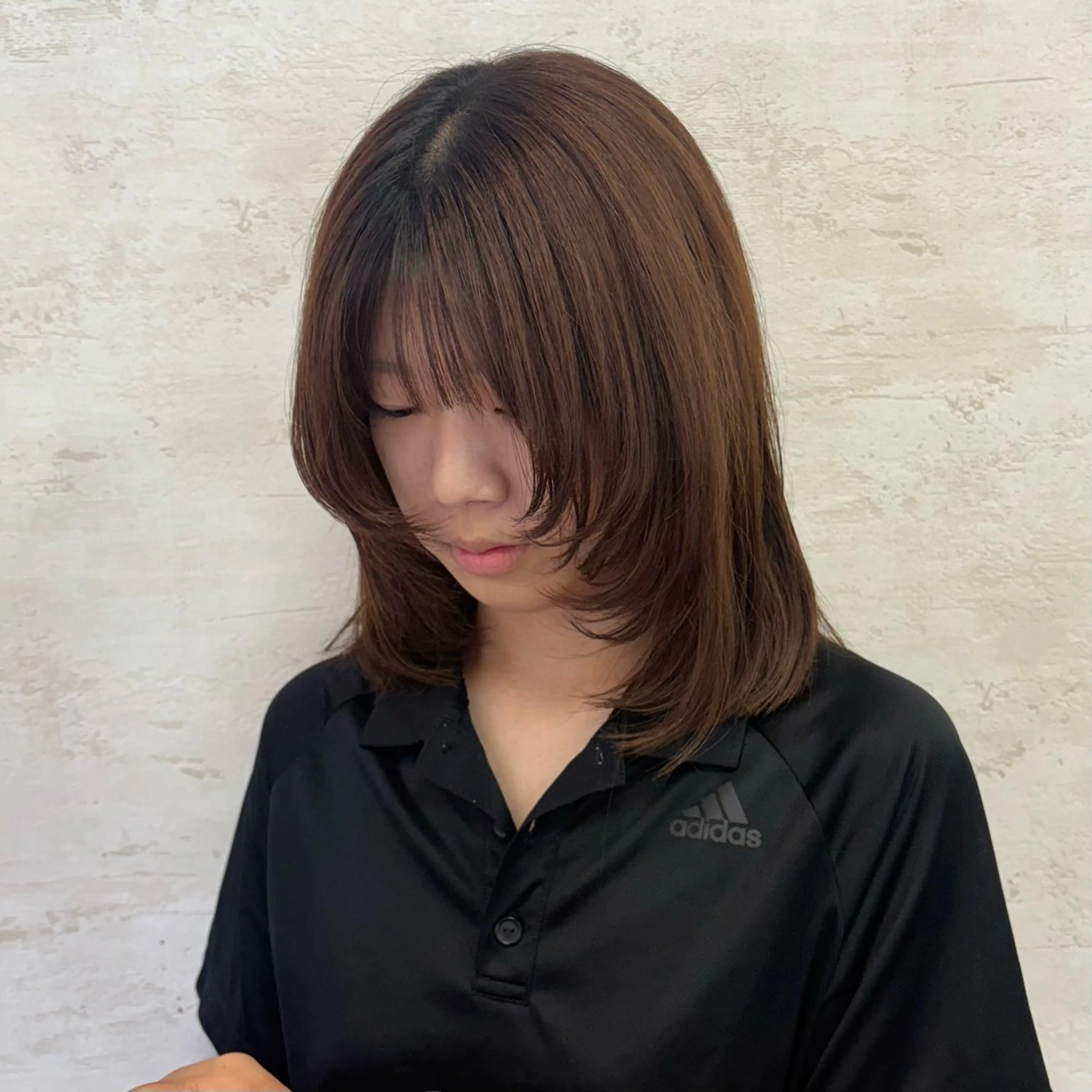 セミロング カット ゆい/メンズカット /レイヤーカットのヘアスタイル