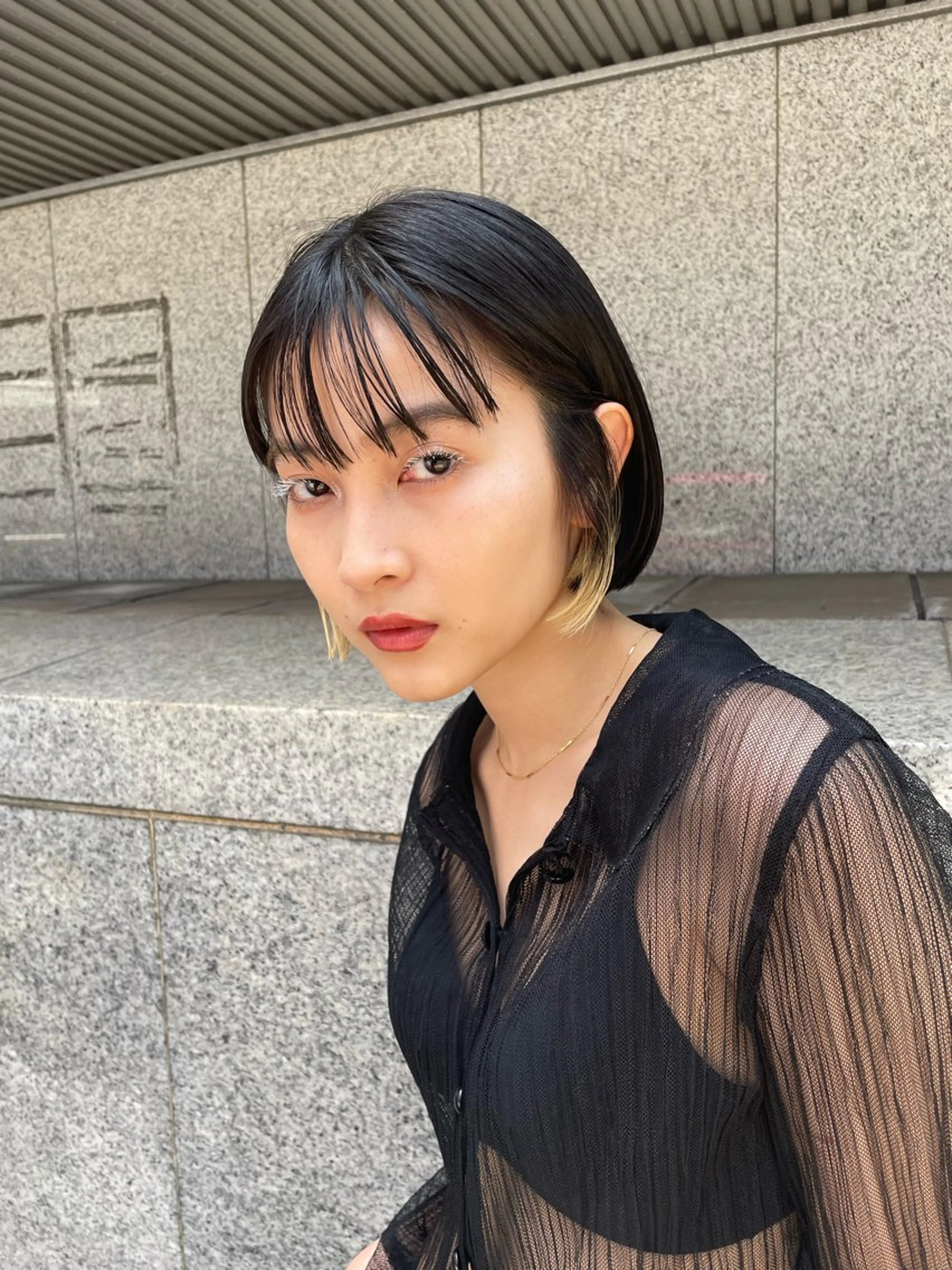 ショート パーマ 縮毛矯正 酸性ストレート/ yukinaのヘアスタイル