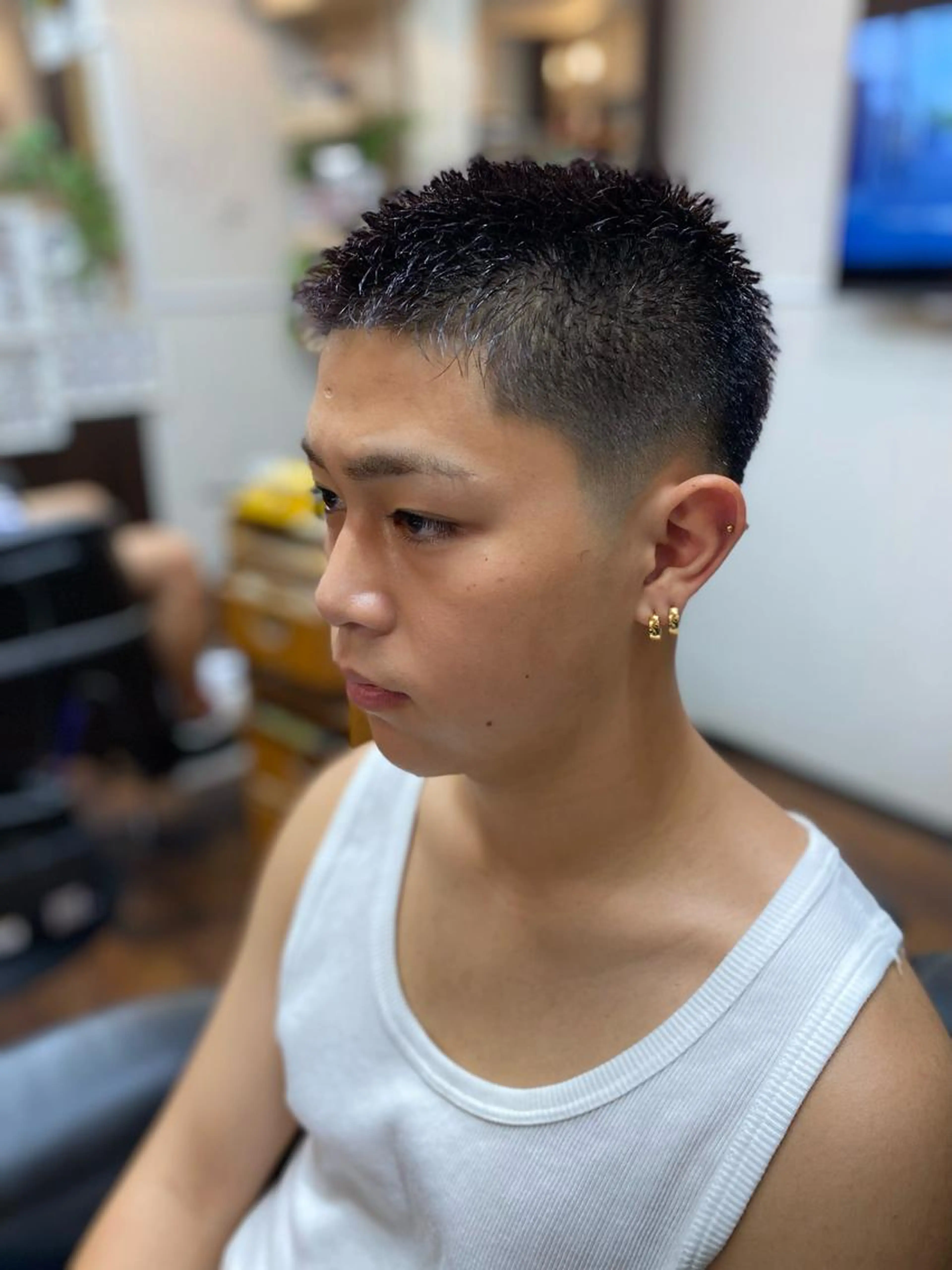 メンズベリーショート(シャンプー、シェービング込み)の写真