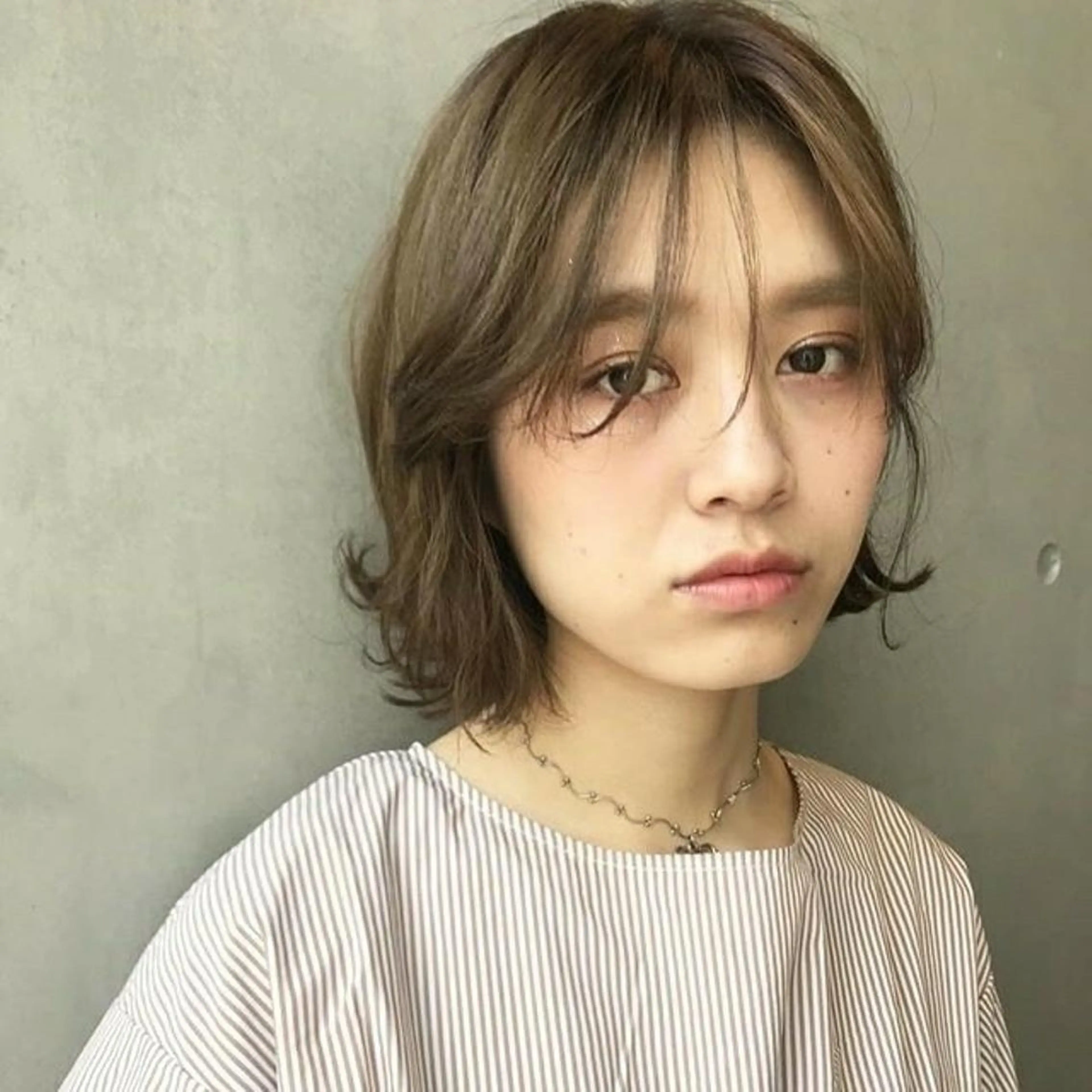 ミディアム カラー パーマ オーダー  府中のヘアスタイル