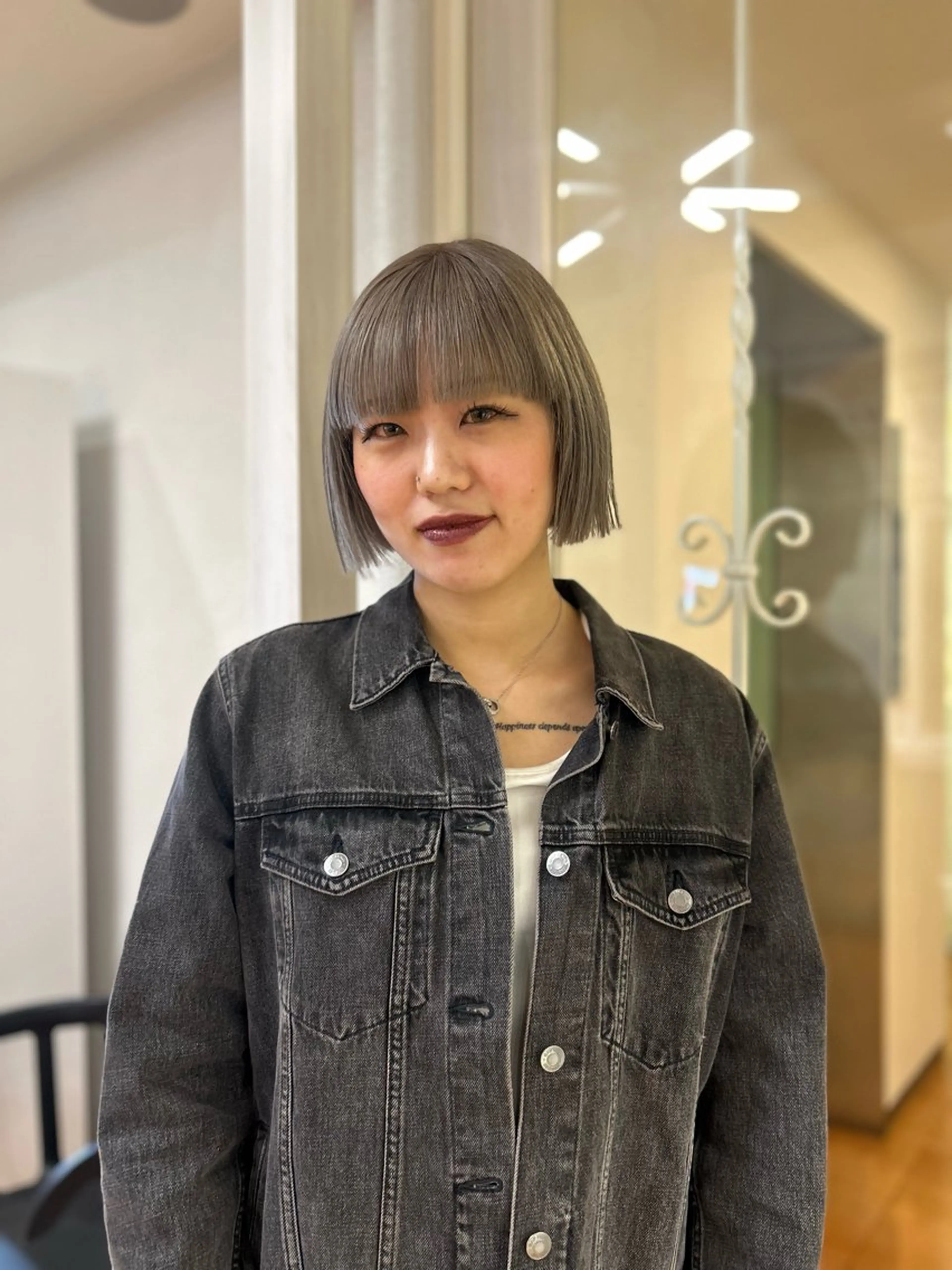 カラー ベージュカラー ホワイトベージュ ヘアカラー CIEL 難波店所属・🎀透明感/レイヤ ー/Kotona🎀のヘアスタイル