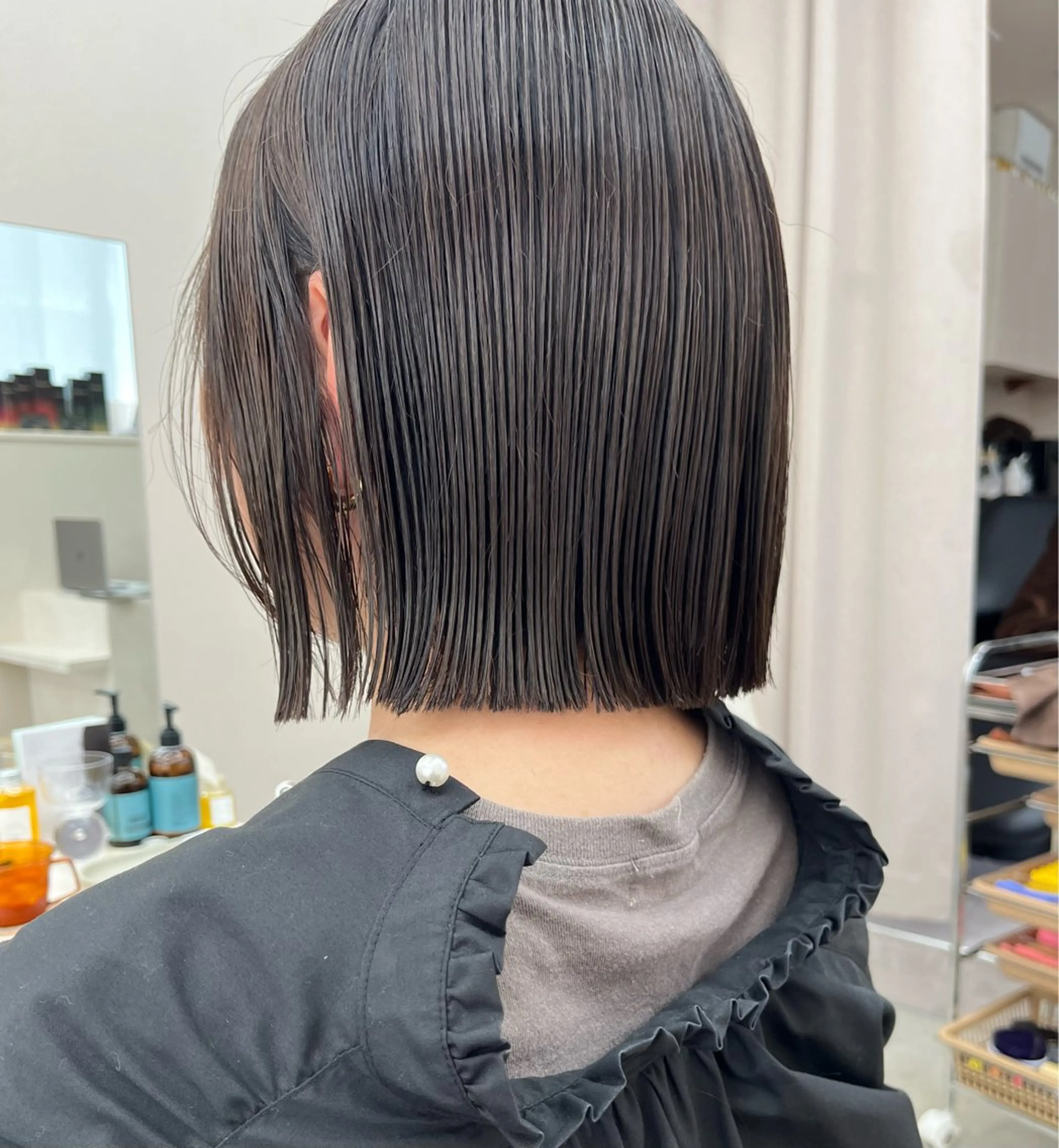 話題のリラックスメニュー頭浸浴付き☆似合わせカット+カラー+グローバルミルボンシルバートリートメント✨✨の写真