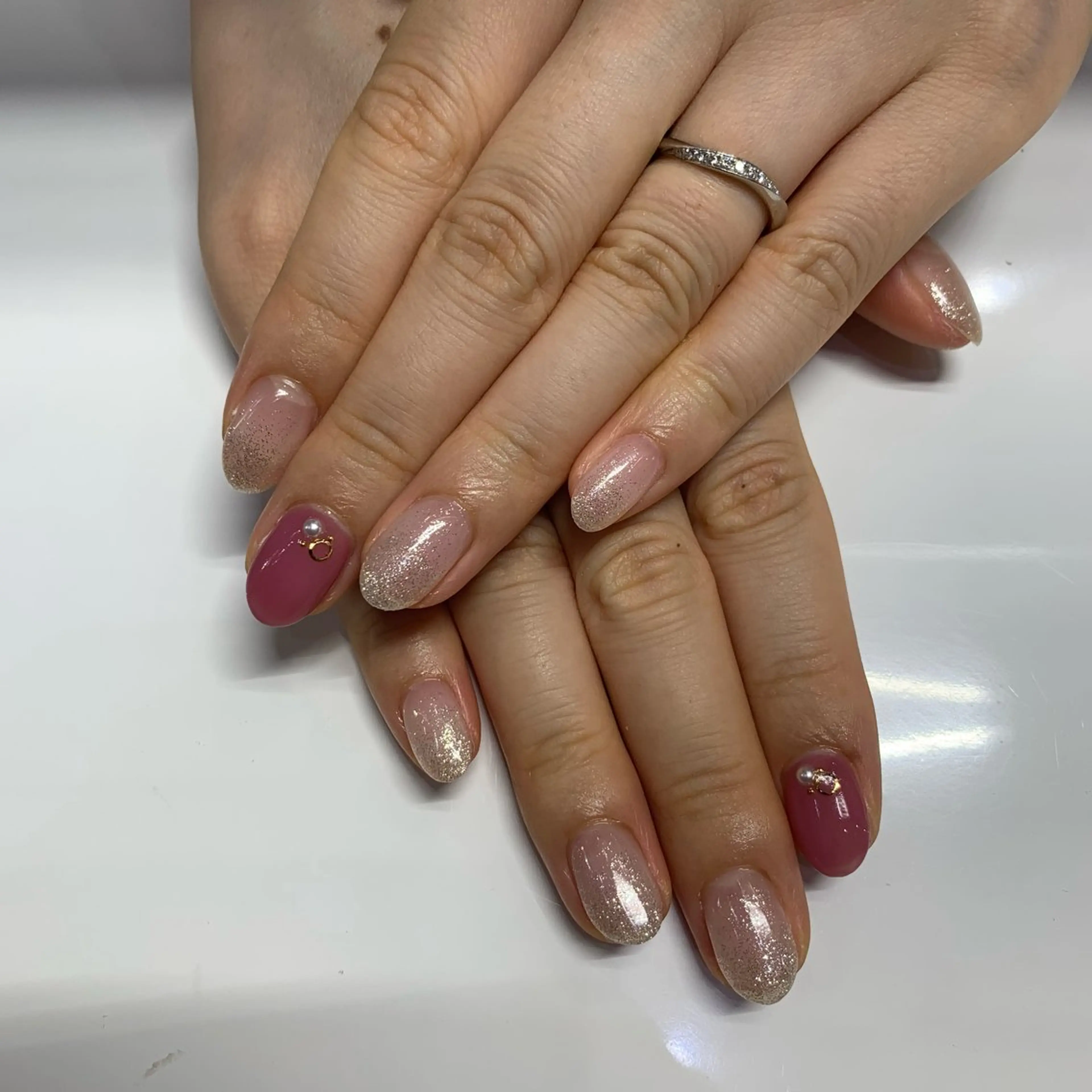 ネイル アートネイル グラデーション ELAN) Hasegawaのネイルデザイン