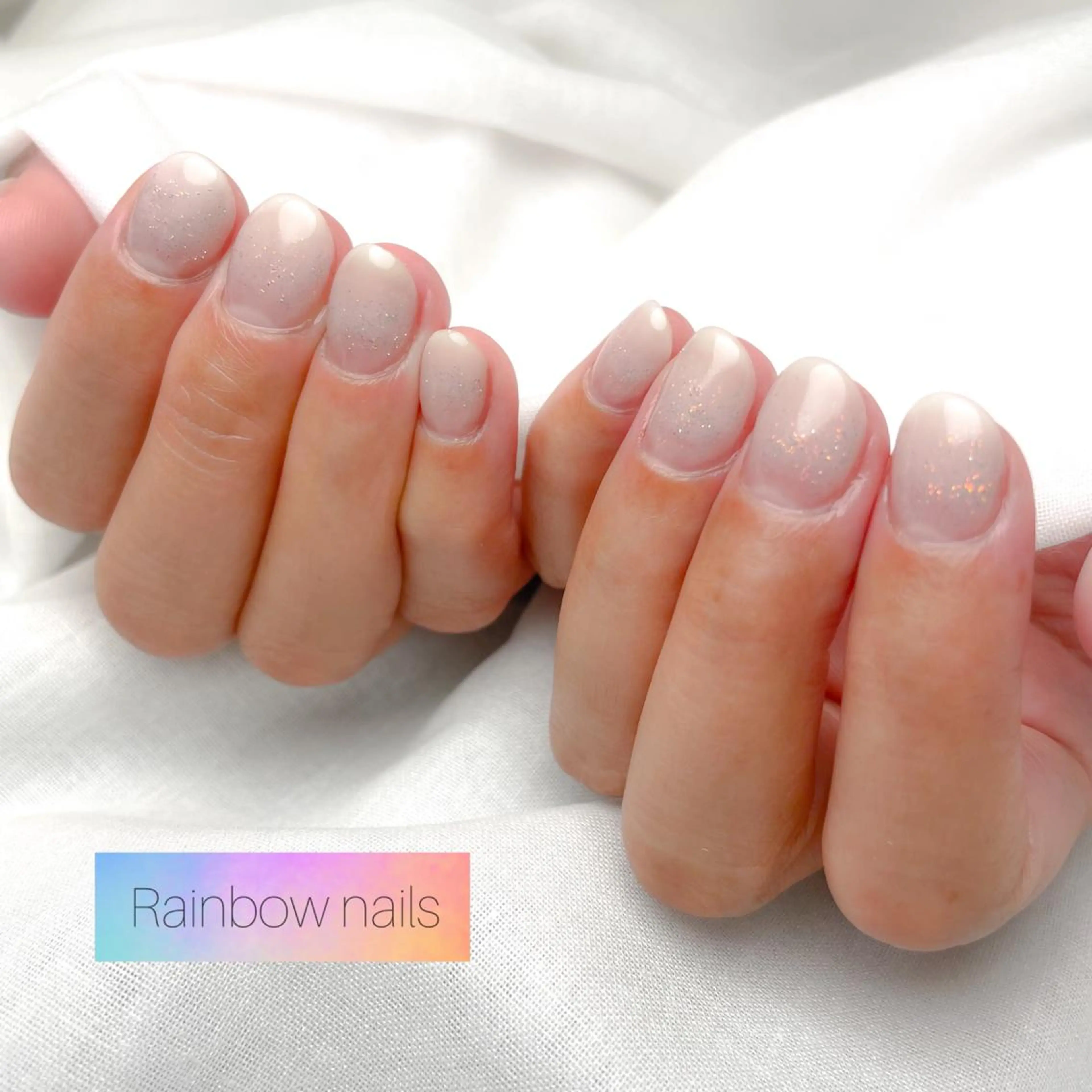 ネイル Rainbow nailsくろちゃんのネイルデザイン