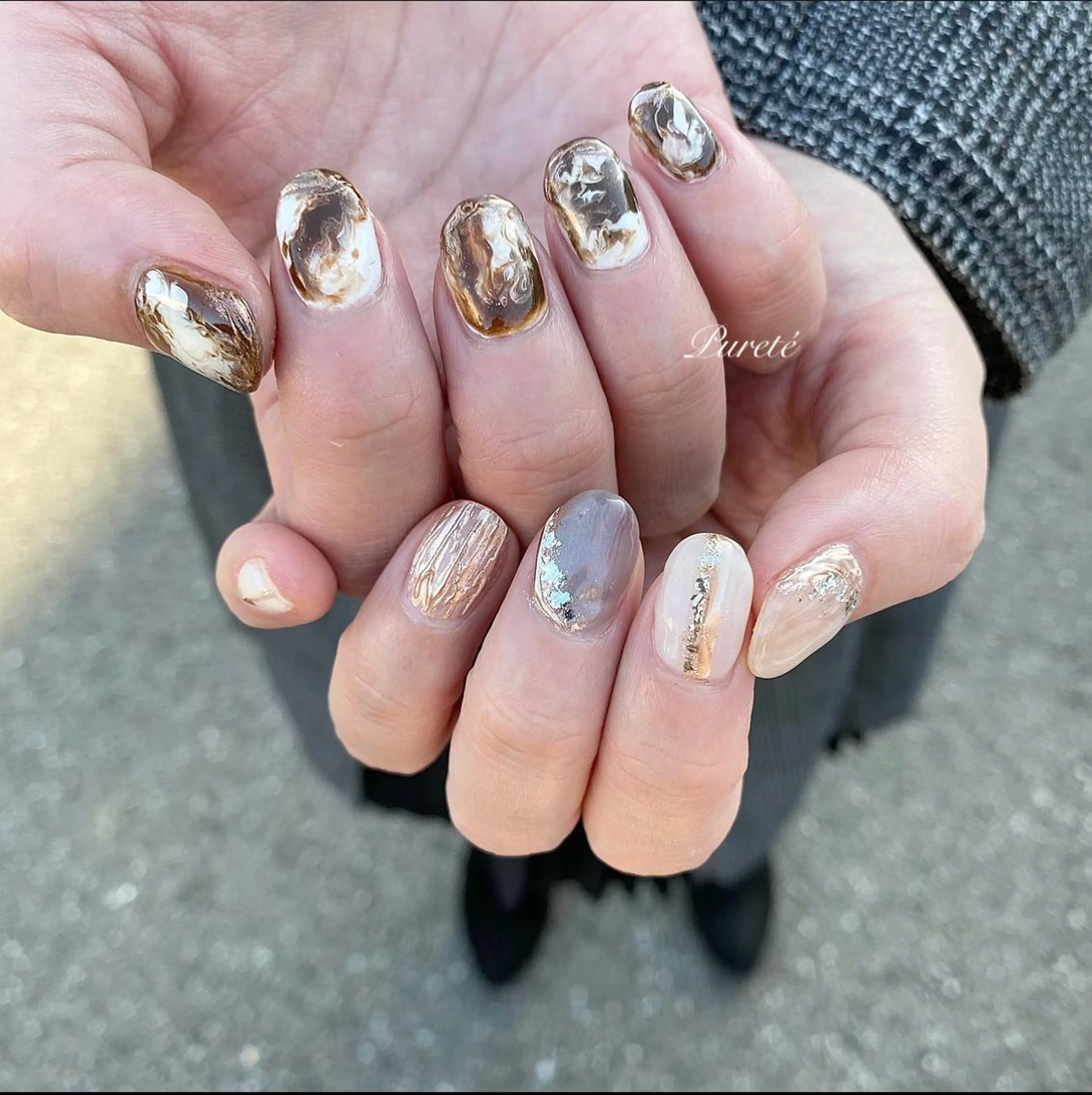 ネイル ハンドネイル nailsalon Puretéのネイルデザイン