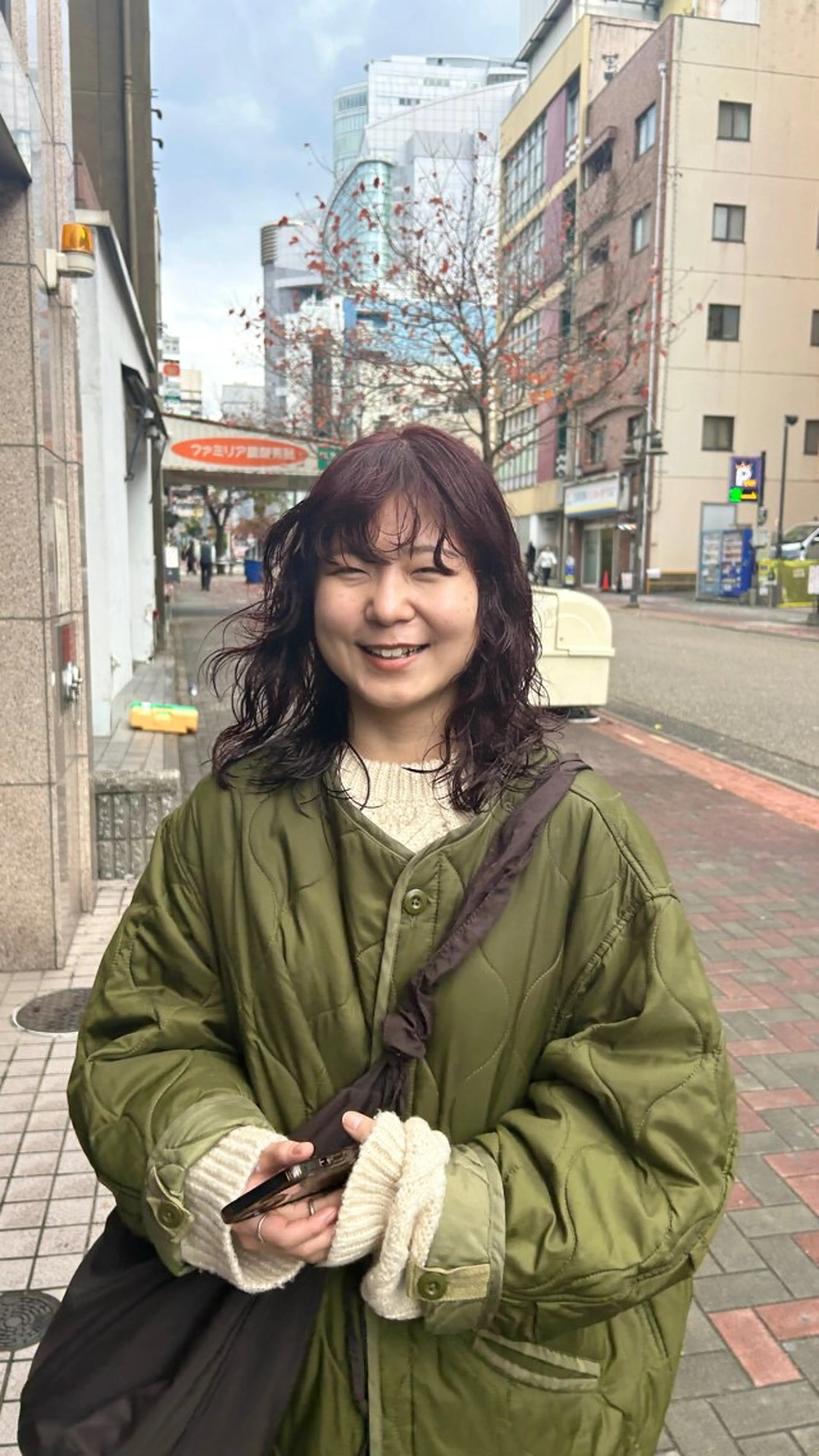 セミロング カラー ブラウンカラー レッドカラー レッドブラウン カット ヘアカラー ハイトーン/ ウルフ/suzuhaのヘアスタイル