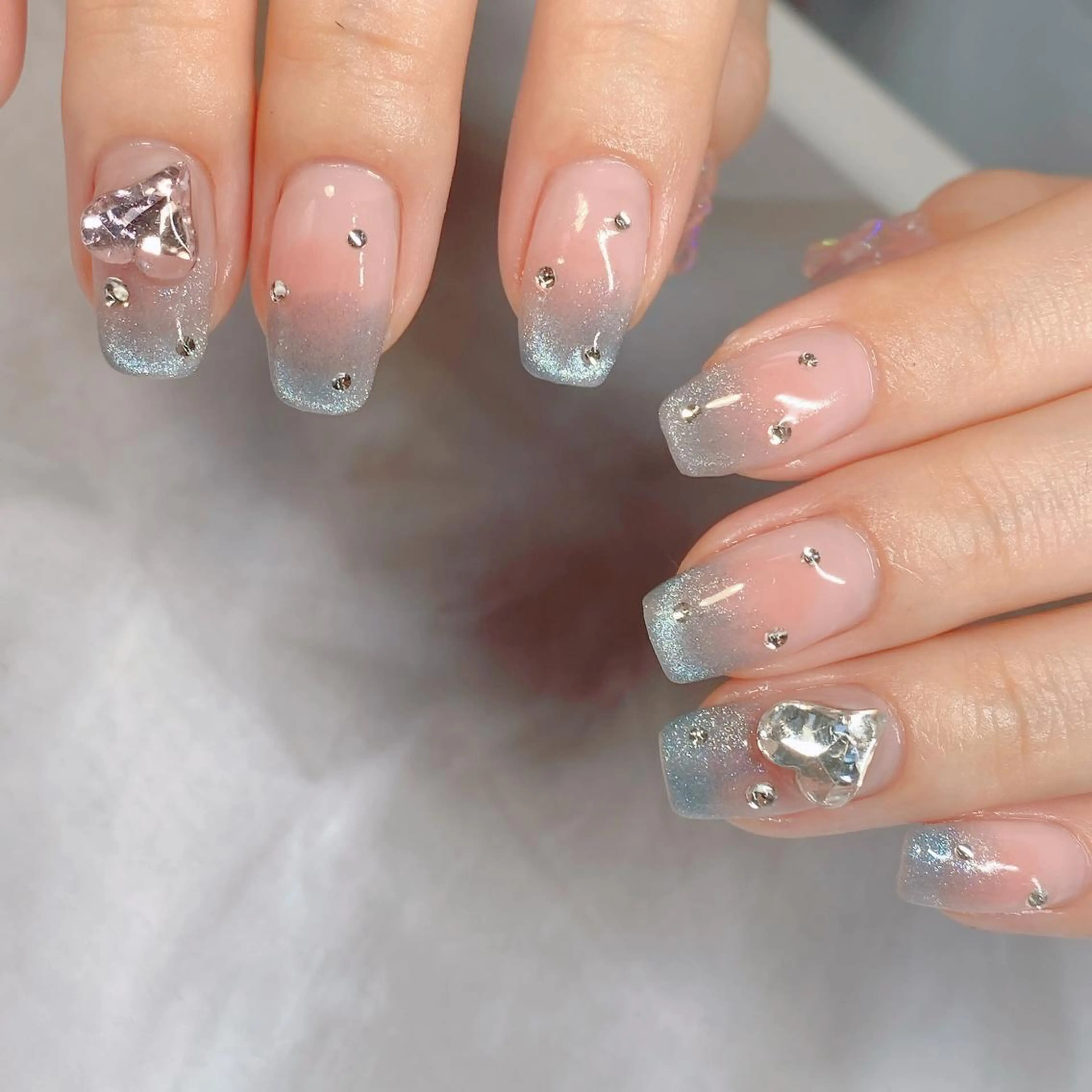 うるうるマグネットネイルワンカラー🤍オフ込の写真