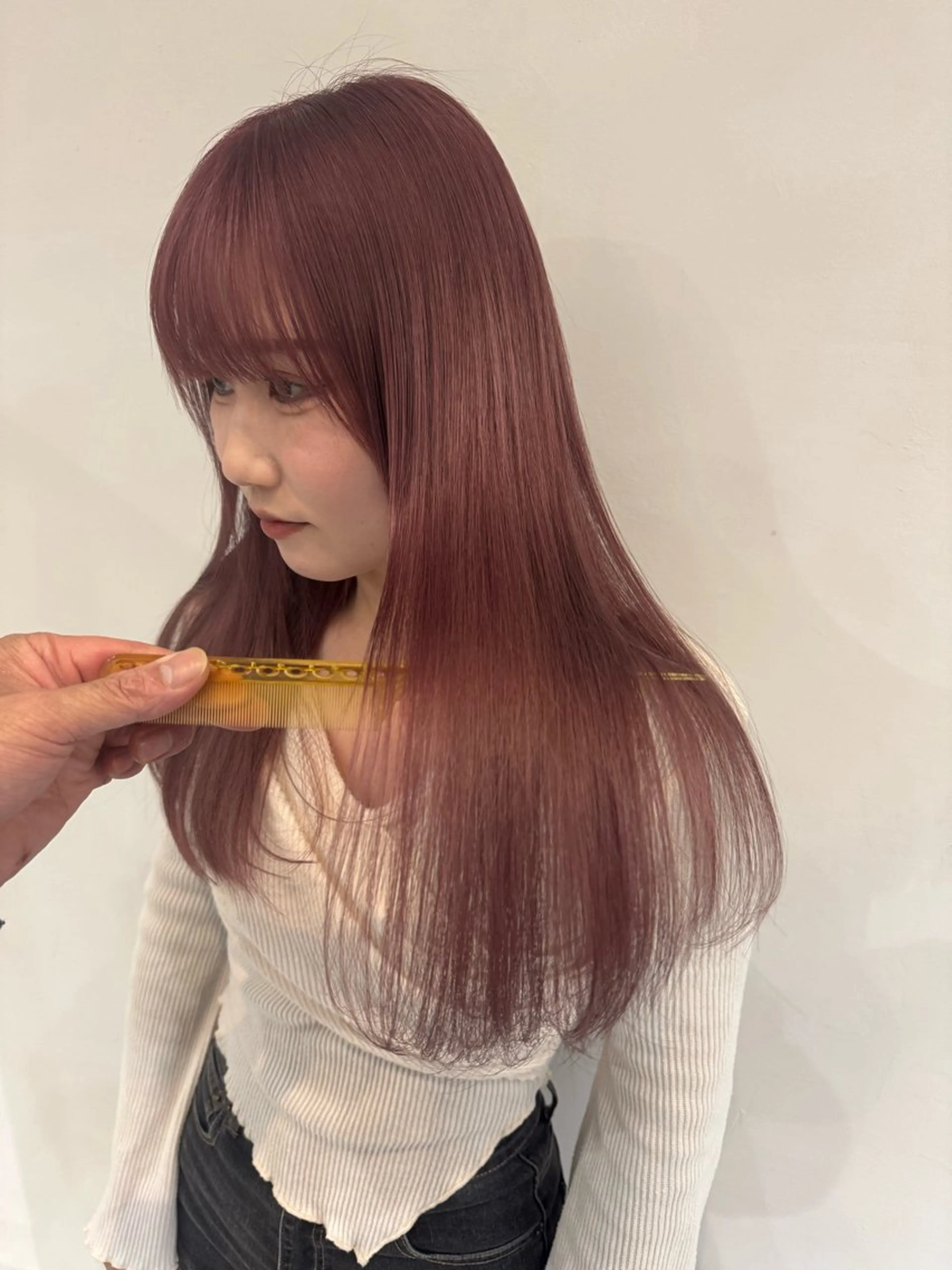 ロング カラー カット ヘアカラー トリートメント ill/ダブルカラー 髪質改善/小島のヘアスタイル