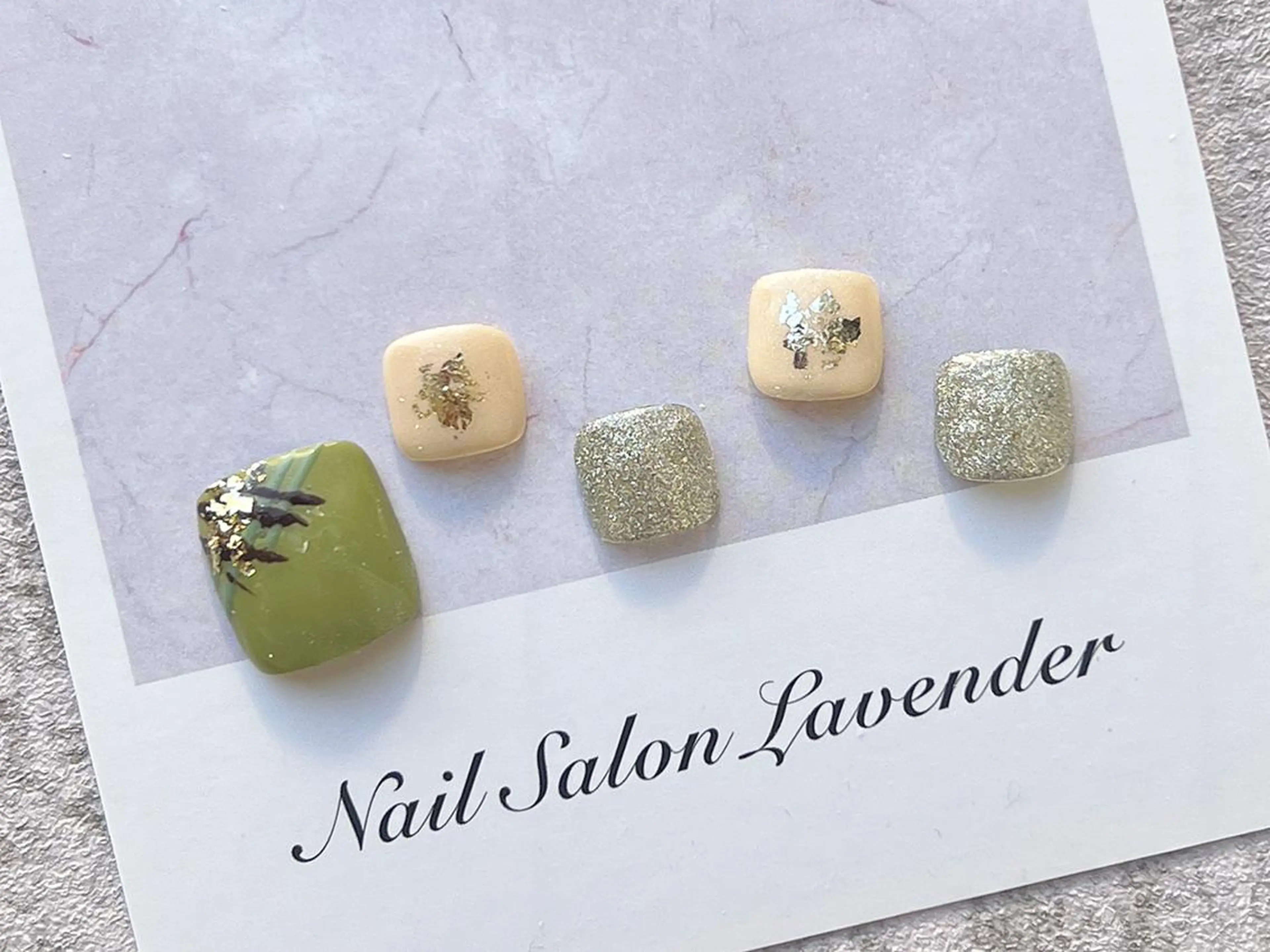 ネイル フットネイル 佐藤 ニーナ★ラベンダーのネイルデザイン