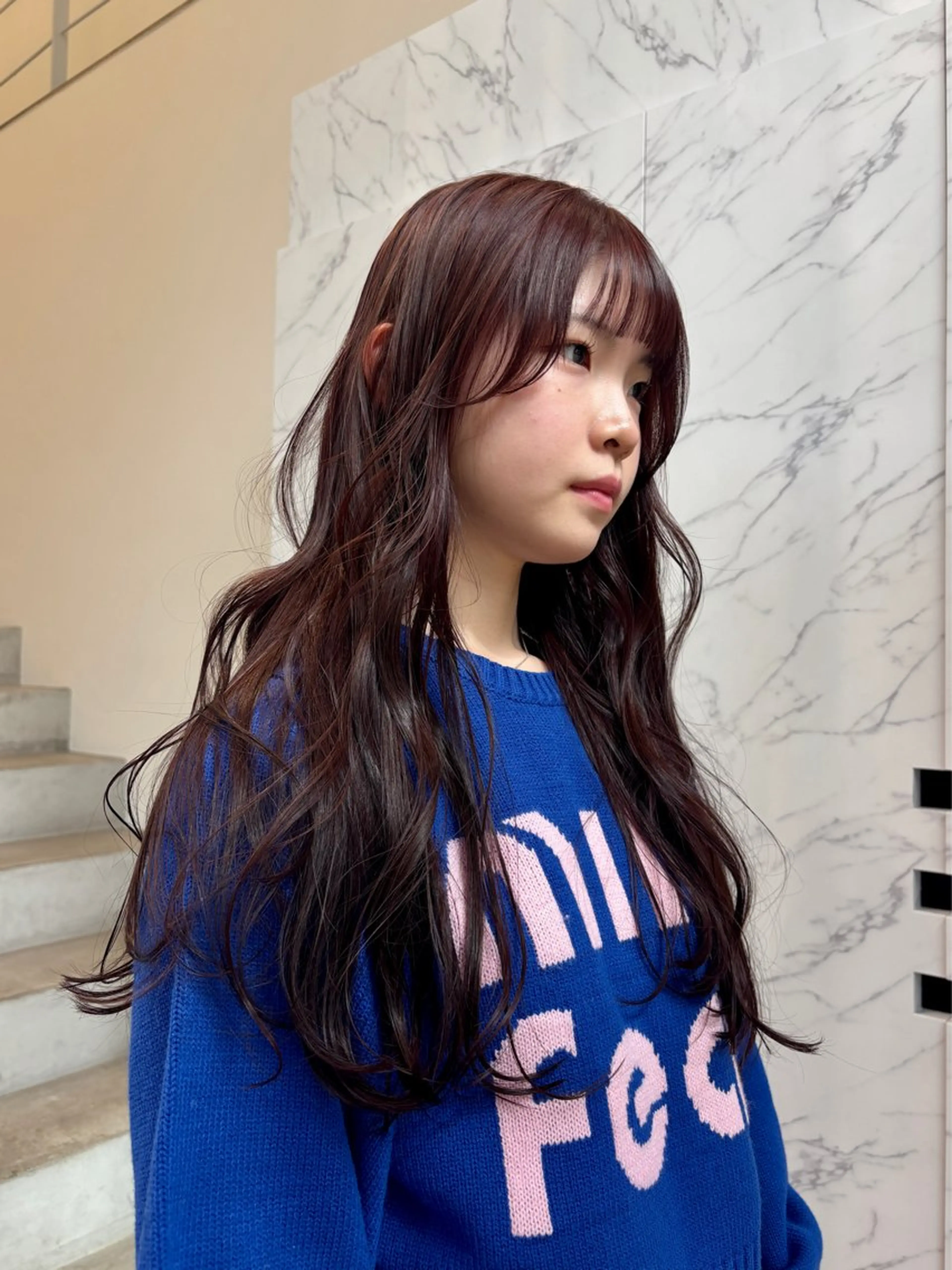 ロング カット ヘアカラー miu /透明感カラーのヘアスタイル