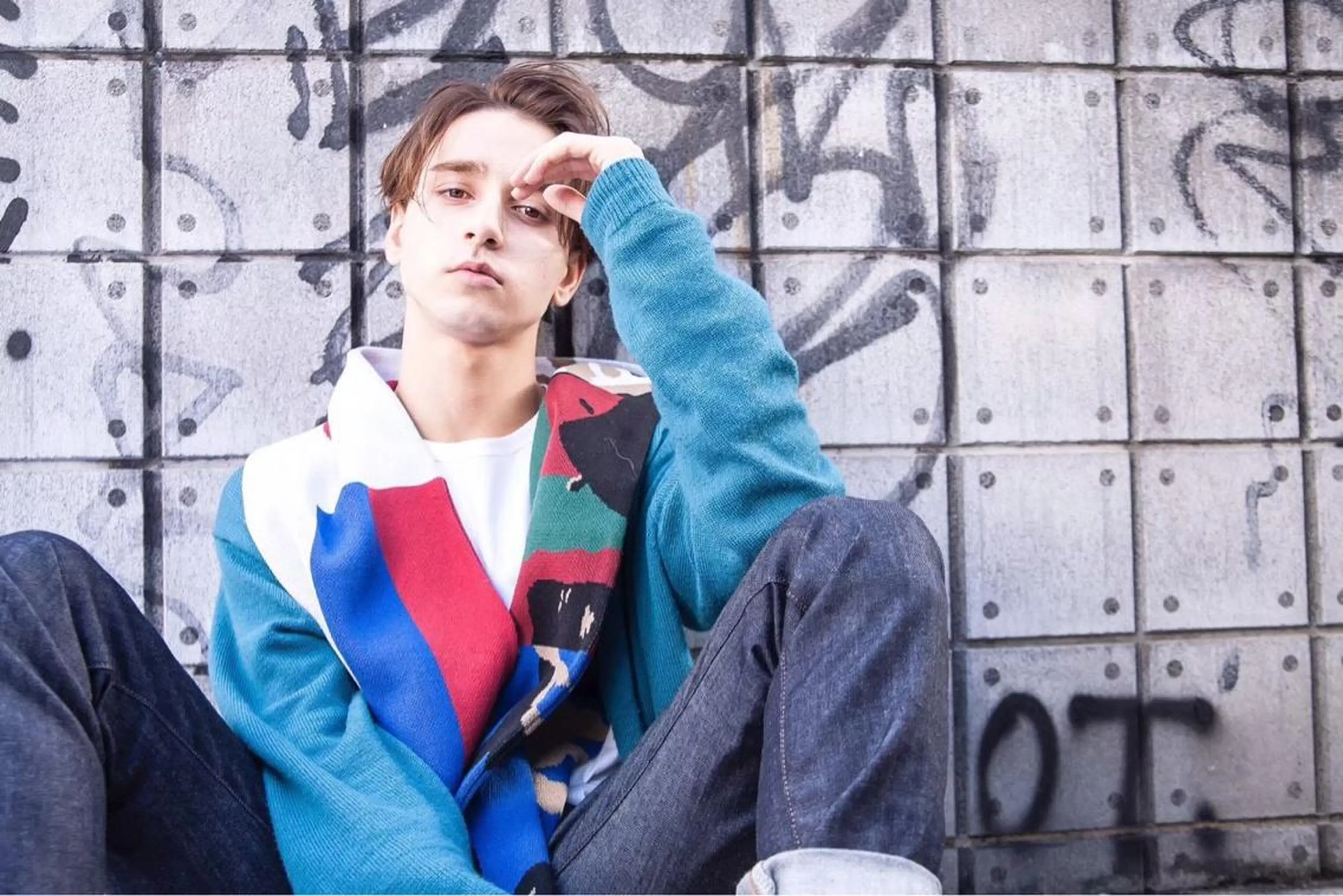 ショート カラー パーマ メンズ 波巻きスパイラルパー マ/シャドウパーマ駿のヘアスタイル