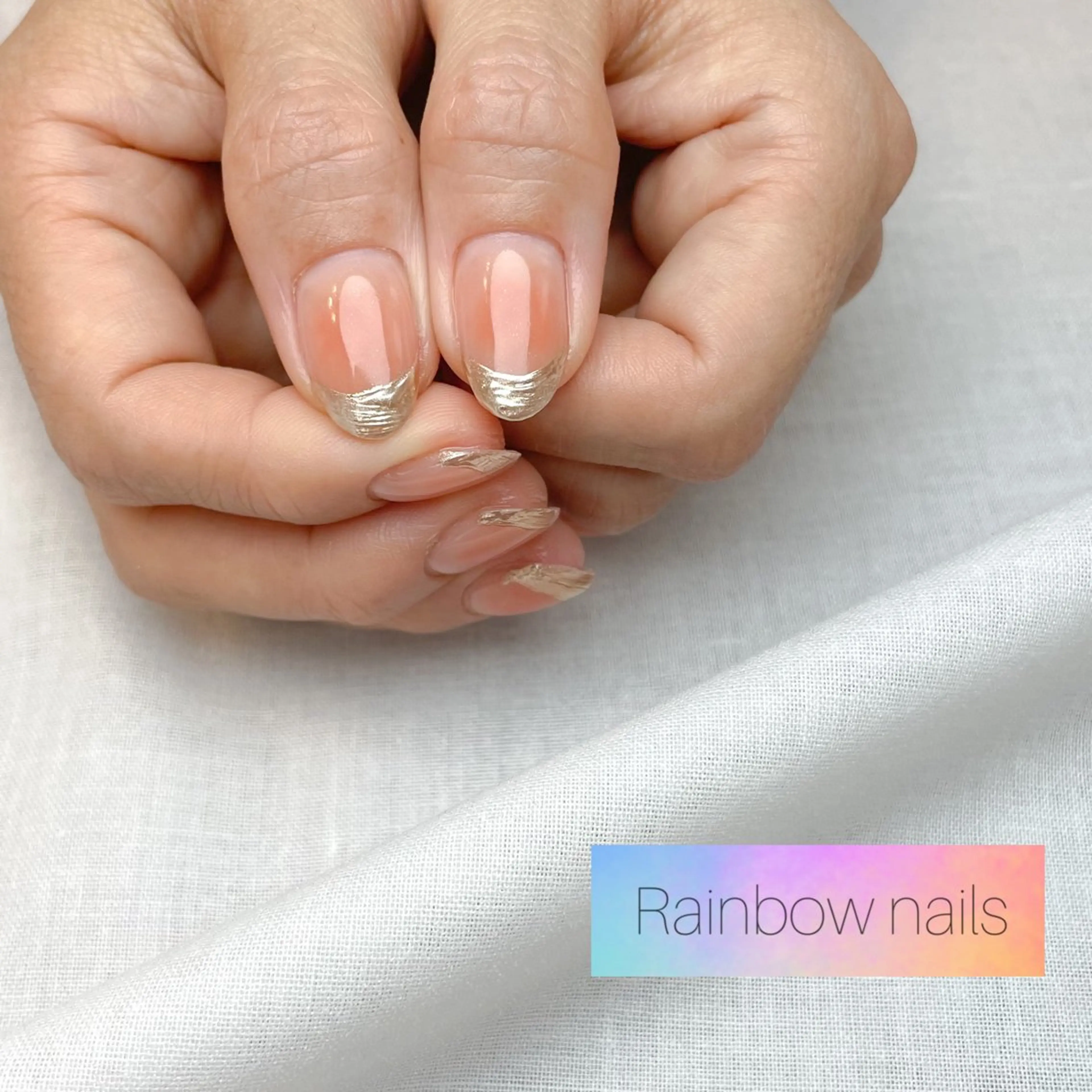 ネイル Rainbow nailsくろちゃんのネイルデザイン