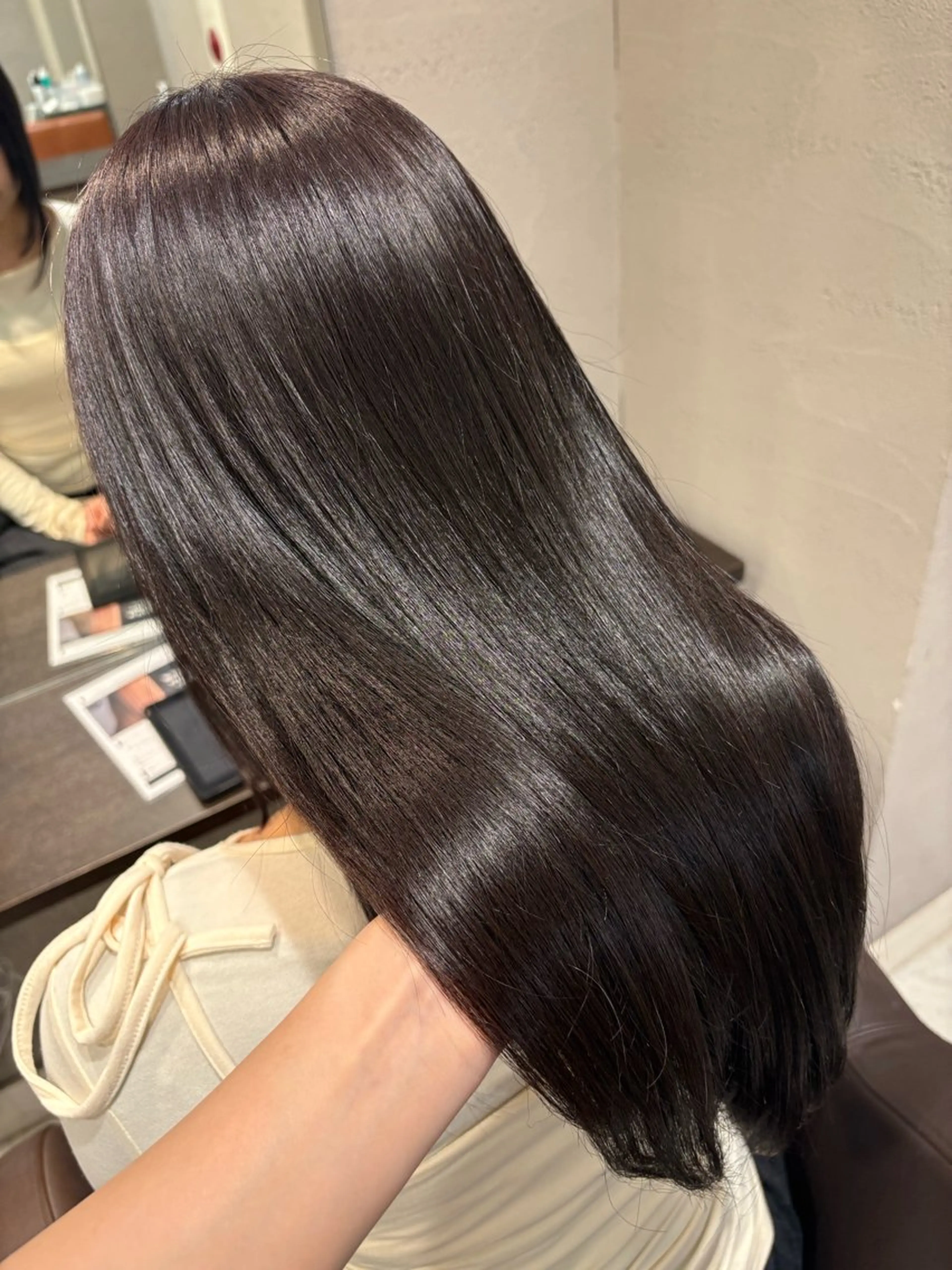 ロング カラー ブラウンカラー ヘアカラー 中嶋偲月🌙 艶カラー/縮毛矯正のヘアスタイル