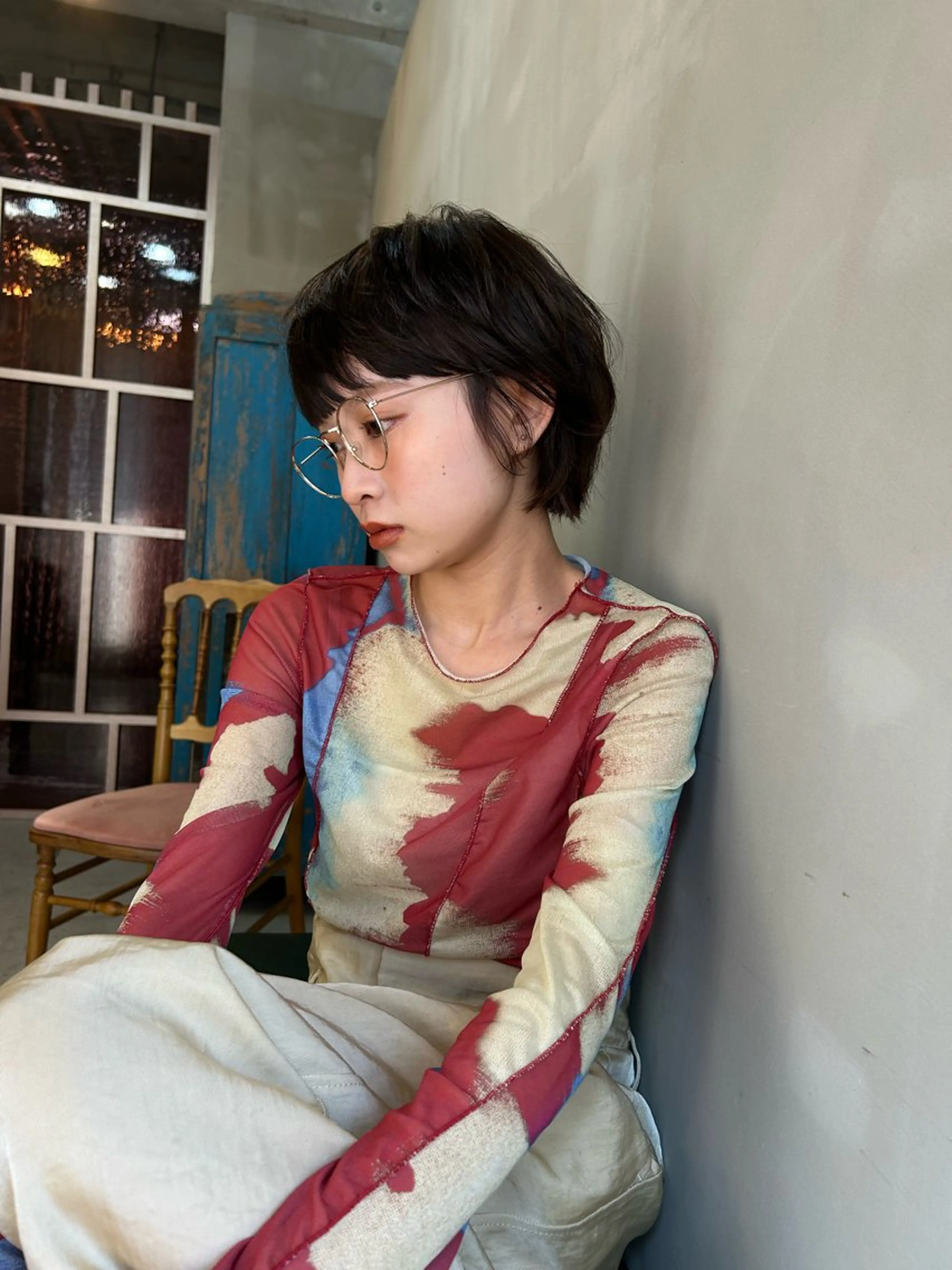 ショート カラー ショート/ボブ/ 心斎橋/宮脇美奈のヘアスタイル