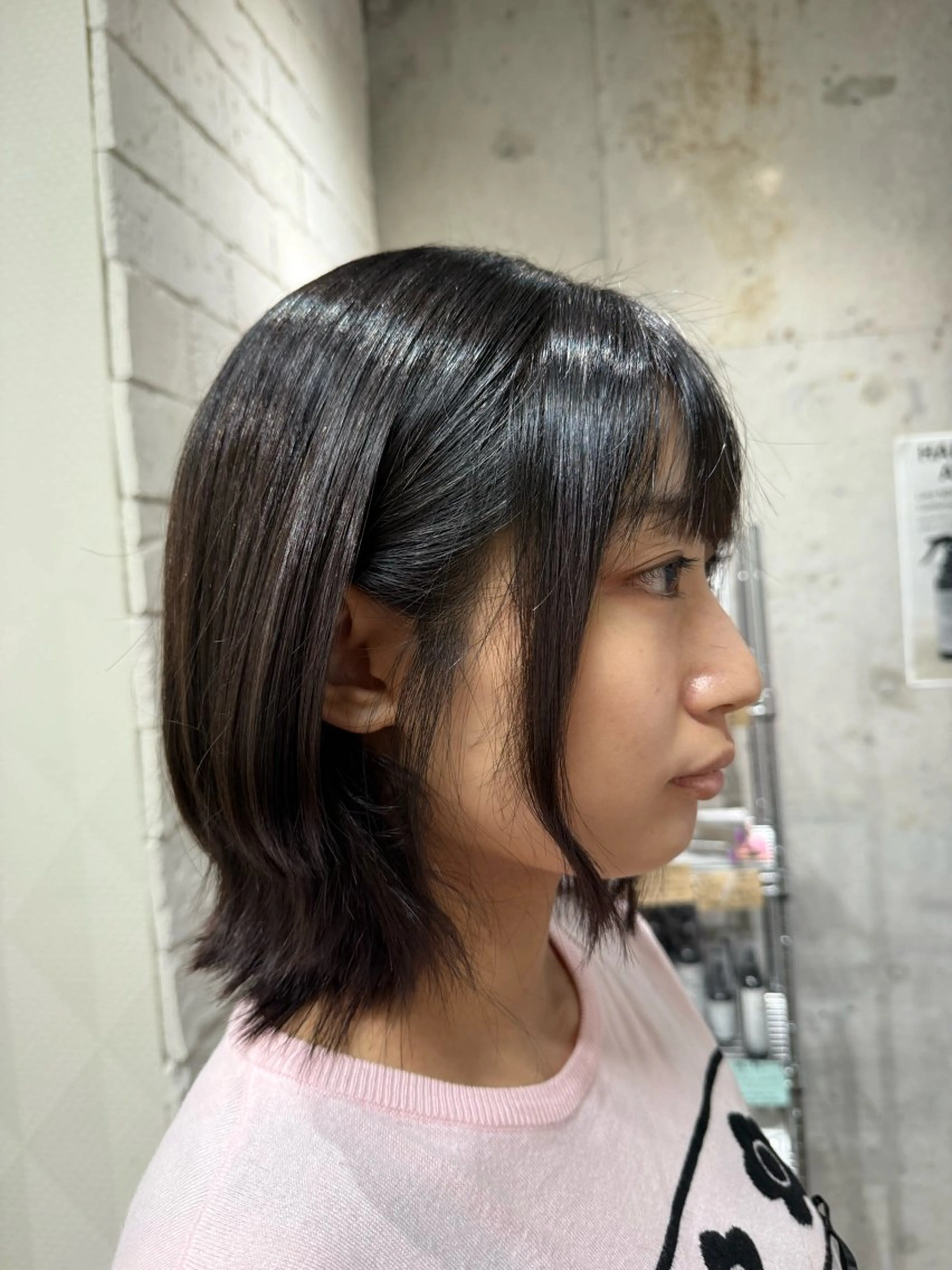 ミディアム ミディアムパーマ ボブ ハイライト 髪質改善 縮毛矯正 カット トリートメント ヘッドスパ 🕊髪質改善縮毛矯正 /艶髪/関内🕊あべのヘアスタイル