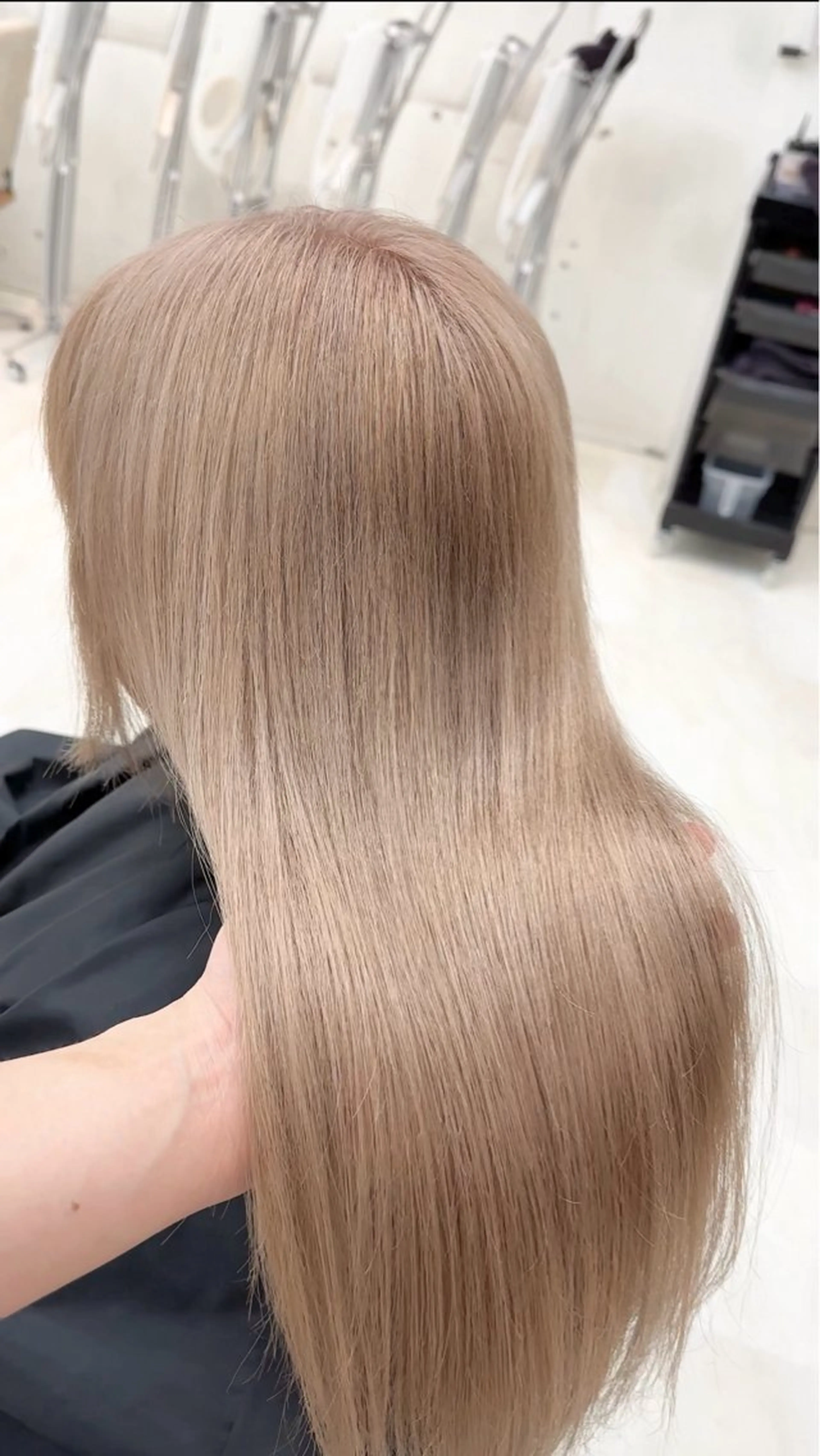 ミディアム カラー ヘアアレンジ ベージュカラー VIEWTENJIN所属・✨️期間限定ボブ メニューあり✨️きらのヘアスタイル