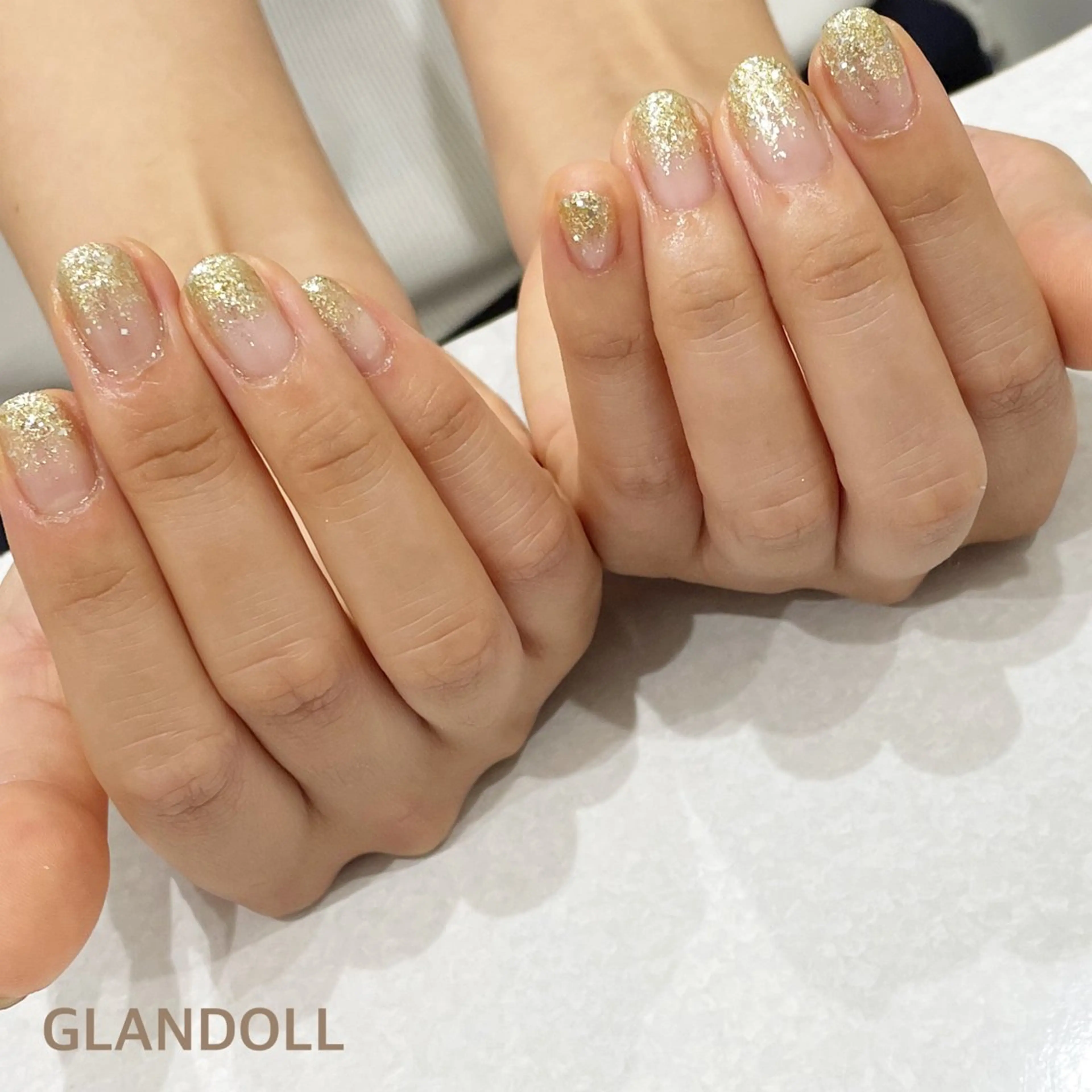 ネイル ラメ(グリッター) ラメグラデーション GLANDOLL YURIのネイルデザイン