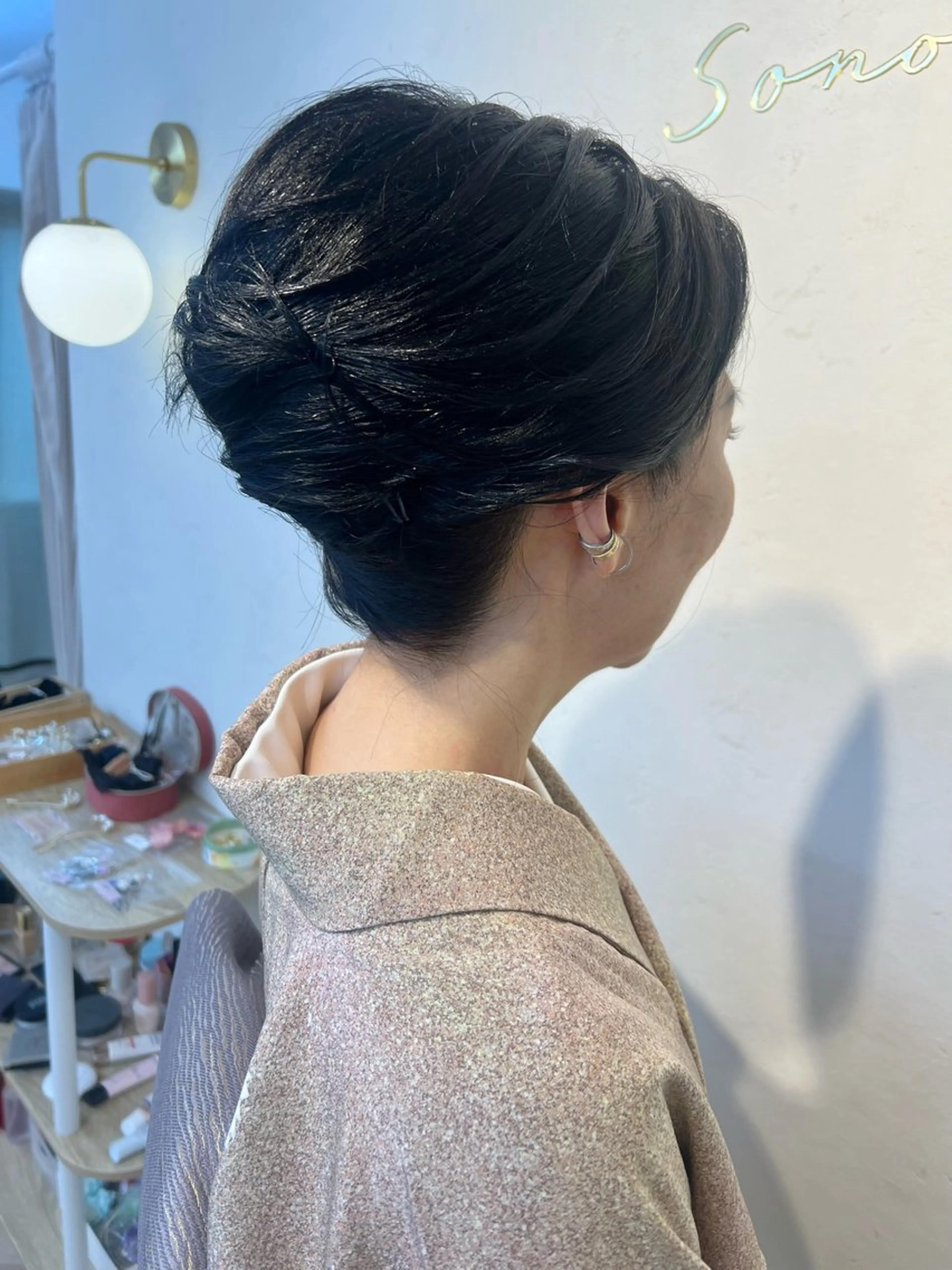 ヘアアレンジ 夜会巻き ヘアセット 大人可愛いヘアメイク 💋🧚‍♀️しずかのヘアスタイル