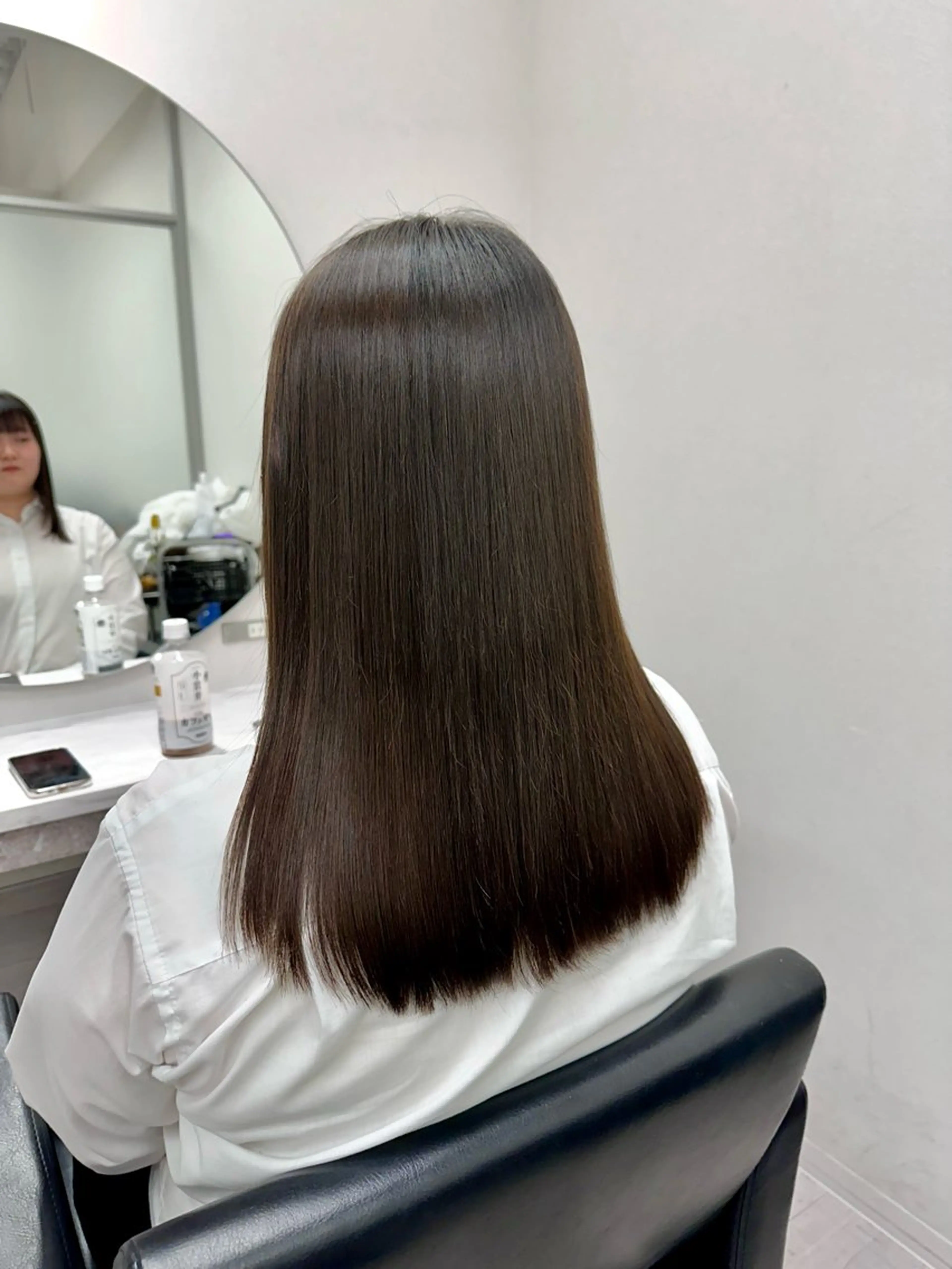 セミロング セミロングパーマ 酸性ストレート カット 縮毛矯正 トリートメント JYO 髪質改善専門家のヘアスタイル