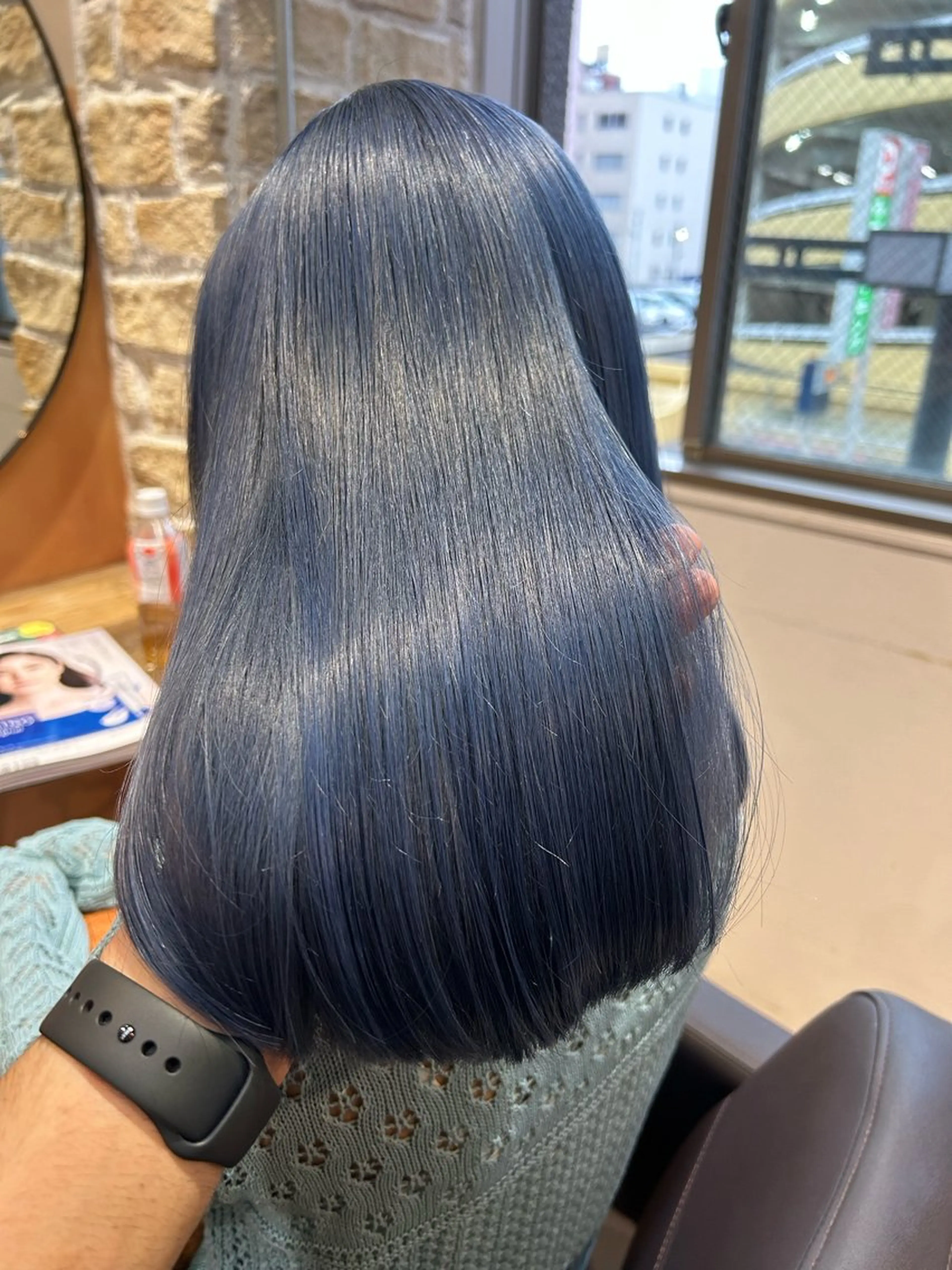 セミロング ボブ ハイライト 髪質改善 レイヤーカット カット ヘアカラー トリートメント 髪質改善×艶髪　斉藤 勝のヘアスタイル