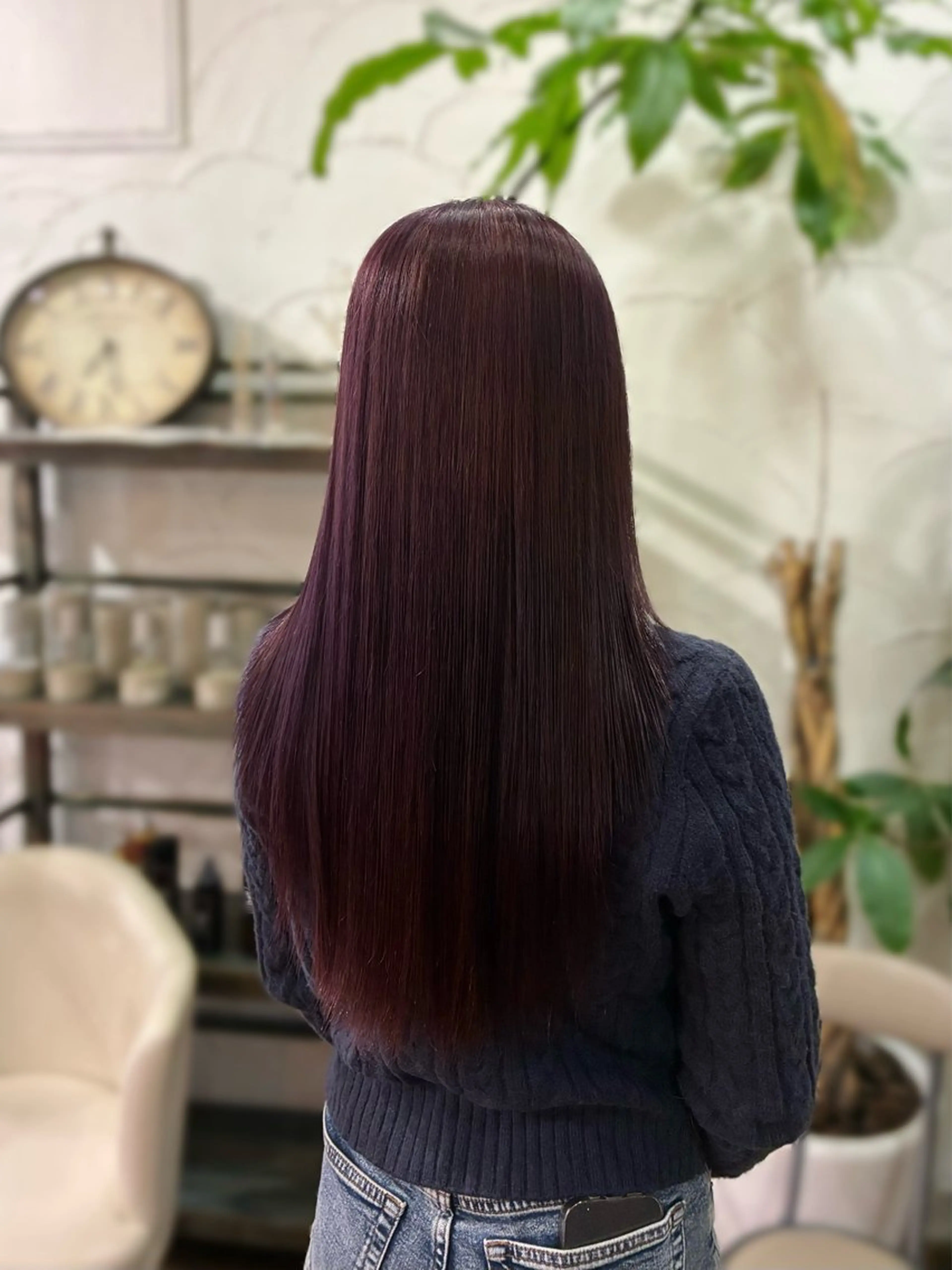 ロング カラー ラベンダーカラー ヘアカラー トリートメント 梅原 姫🍬🐰のヘアスタイル