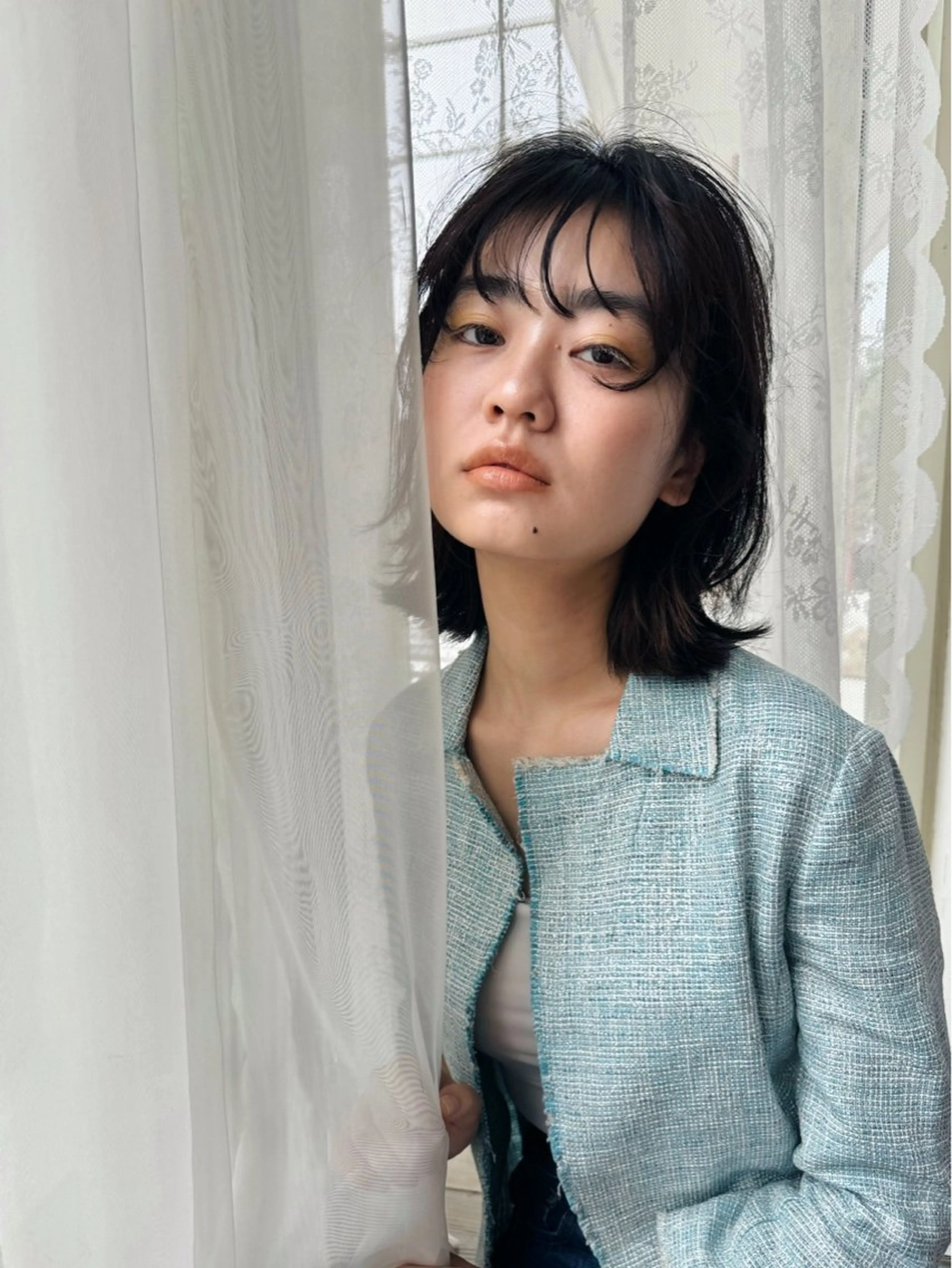 ショート ボブ 外ハネヘア レイヤー/髪質改善 渡邉【日吉美容室】のヘアスタイル