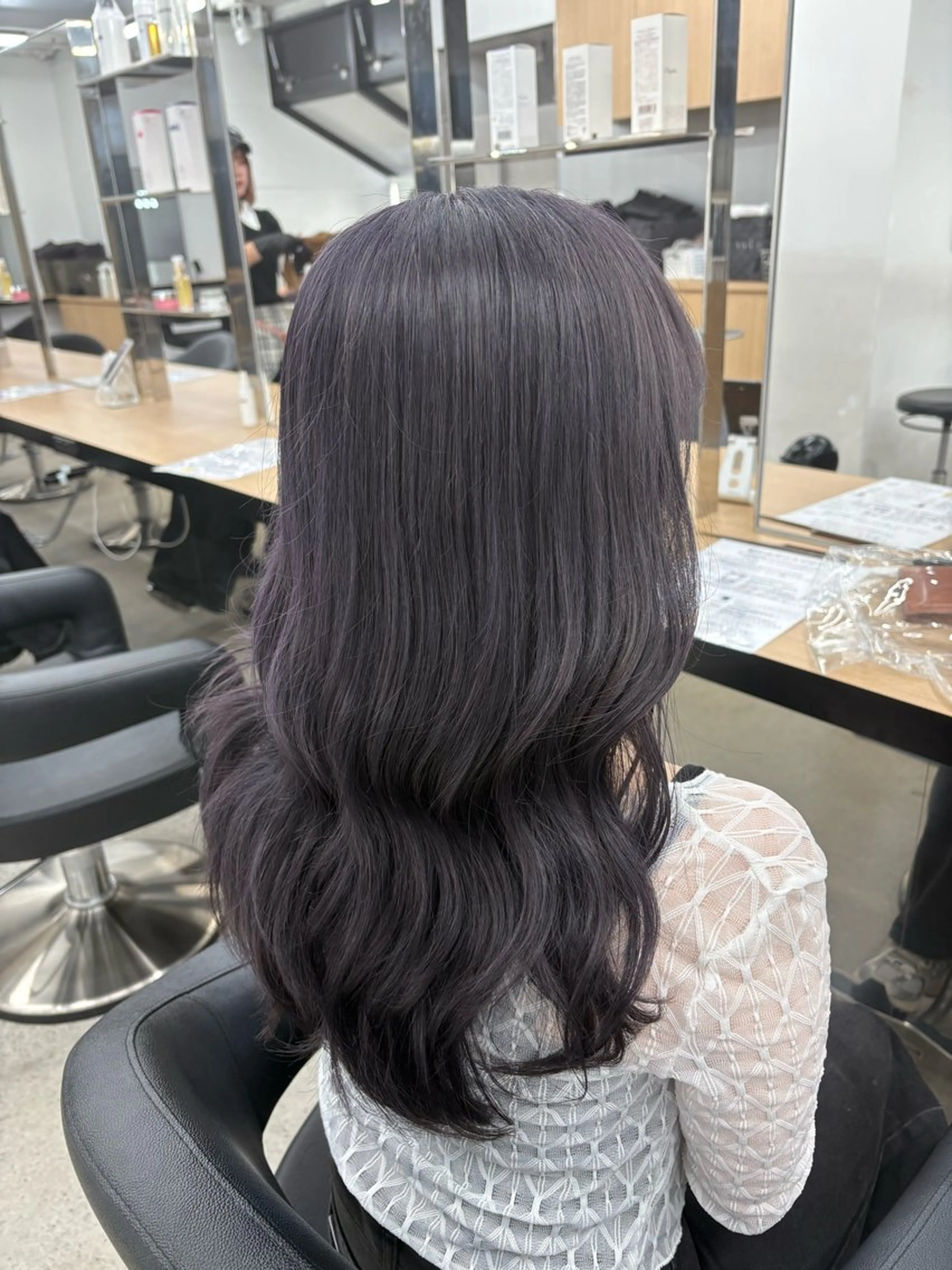 ロング ヘアカラー miku/ラベンダー 透明感カラー🪻❤︎のヘアスタイル