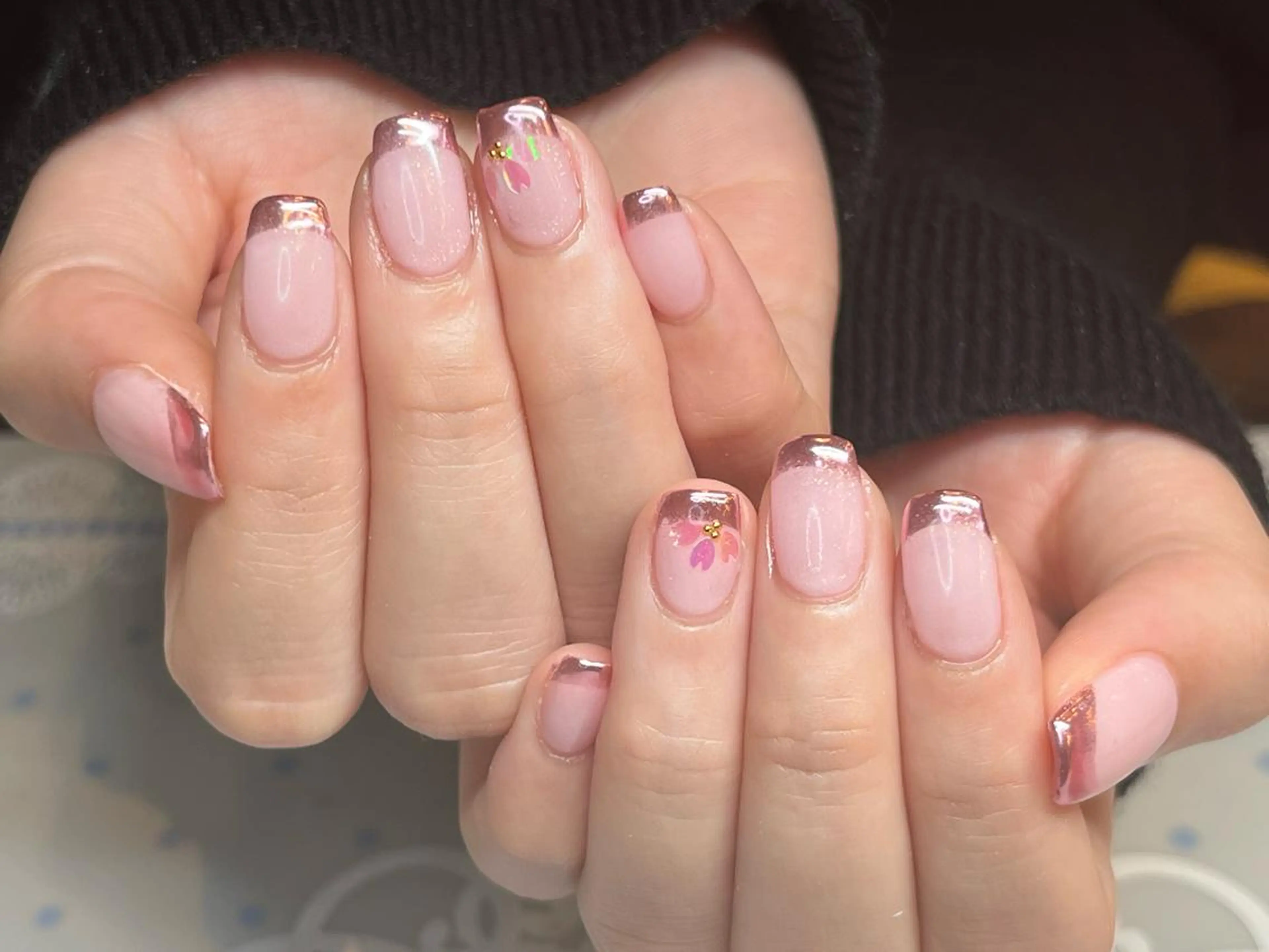 ショート カラー ネイル アートネイル オフィスネイル ワンカラーネイル ショートネイル ネイルサロン　リリーブランシュ所属・森 瑞紀のネイルデザイン