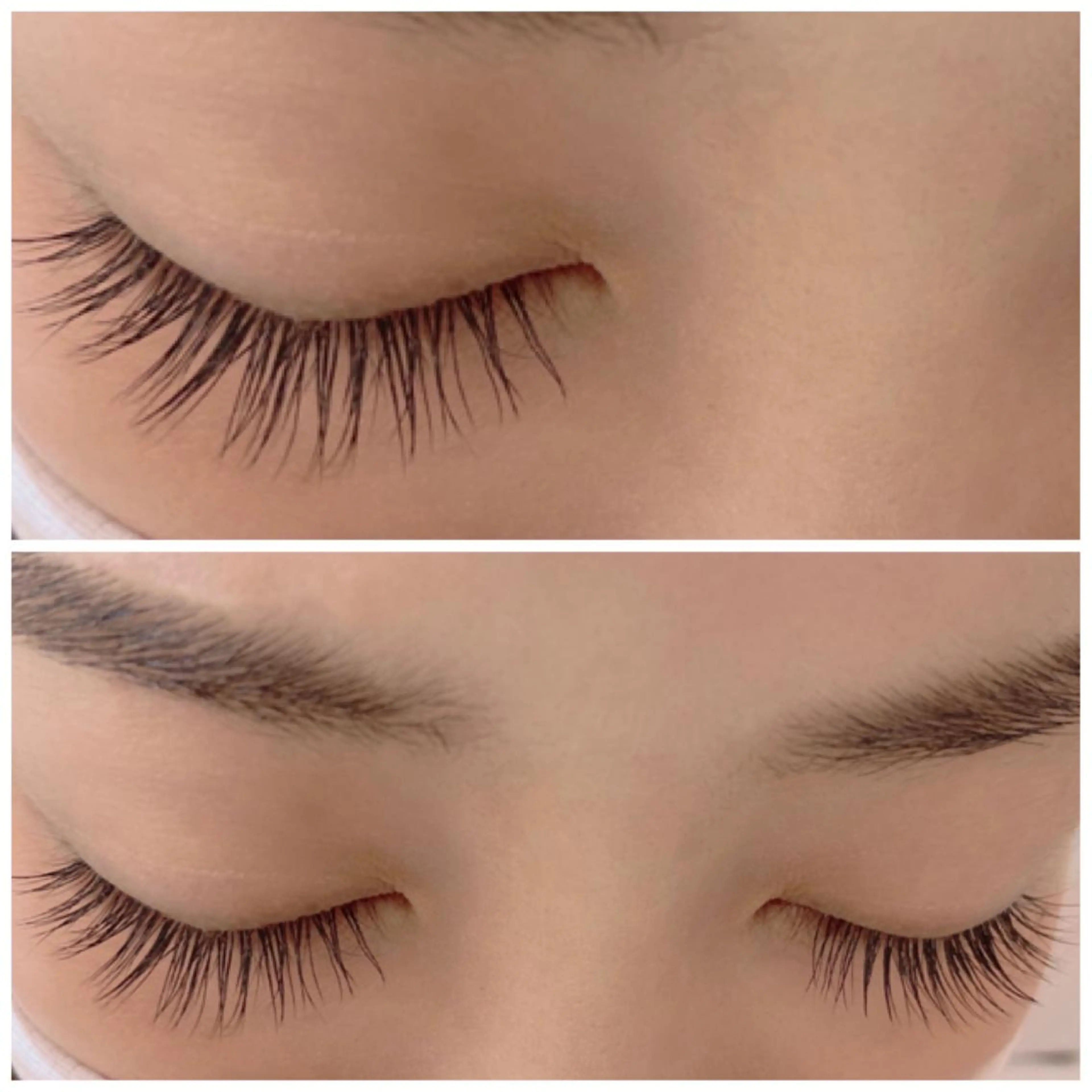 マツエク・マツパ カラーマツエク フラットラッシュ 韓国風マツエク ナチュラル パリジェンヌラッシュリフト オーダーメイドまつげ ＆まゆげ.RIKAのマツエク・マツパデザイン