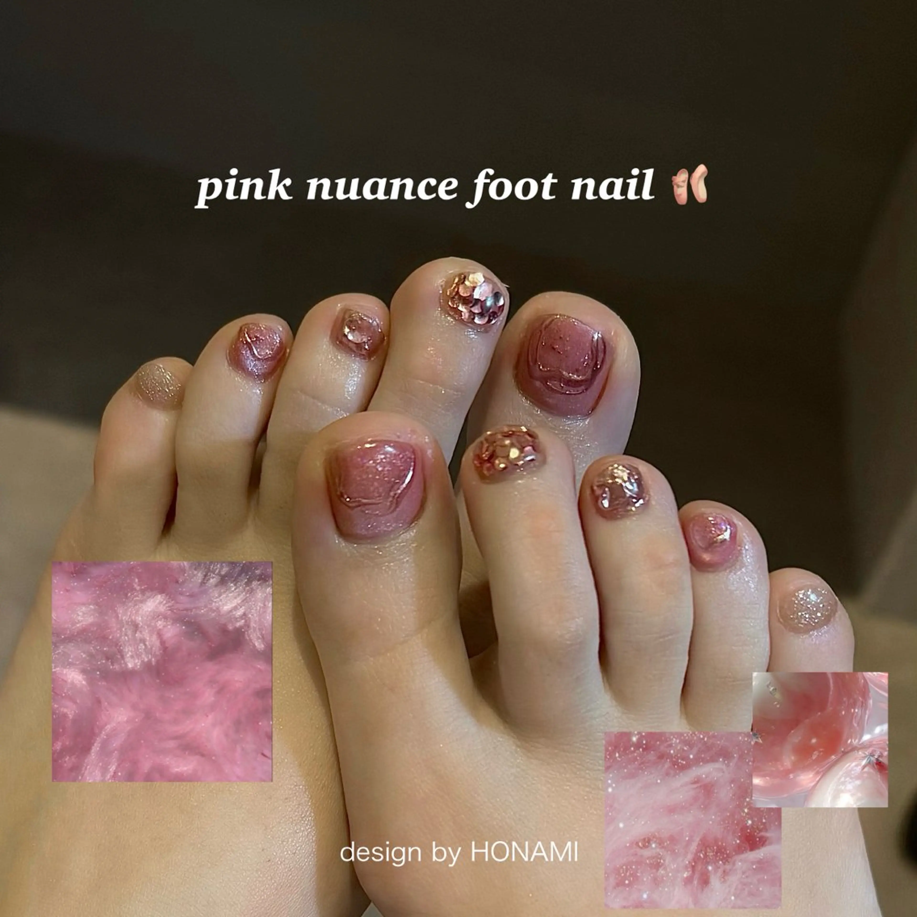 ネイル フットネイル フットネイル パラジェルプレミアムサロン　SINCE所属・HONAMI パラジェル専門店のネイルデザイン